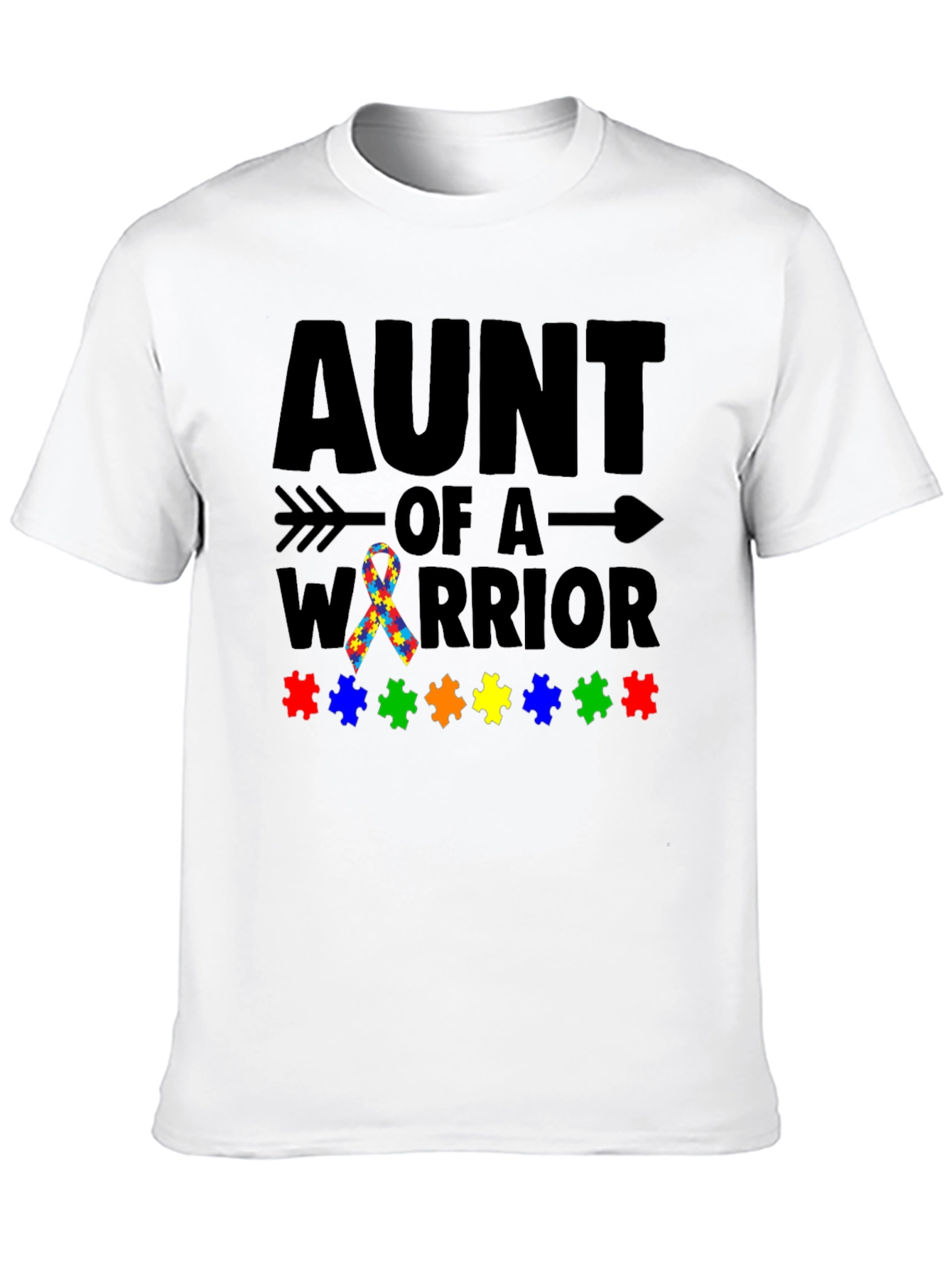Aunt of a Warrior Autism Awareness T-Shirt