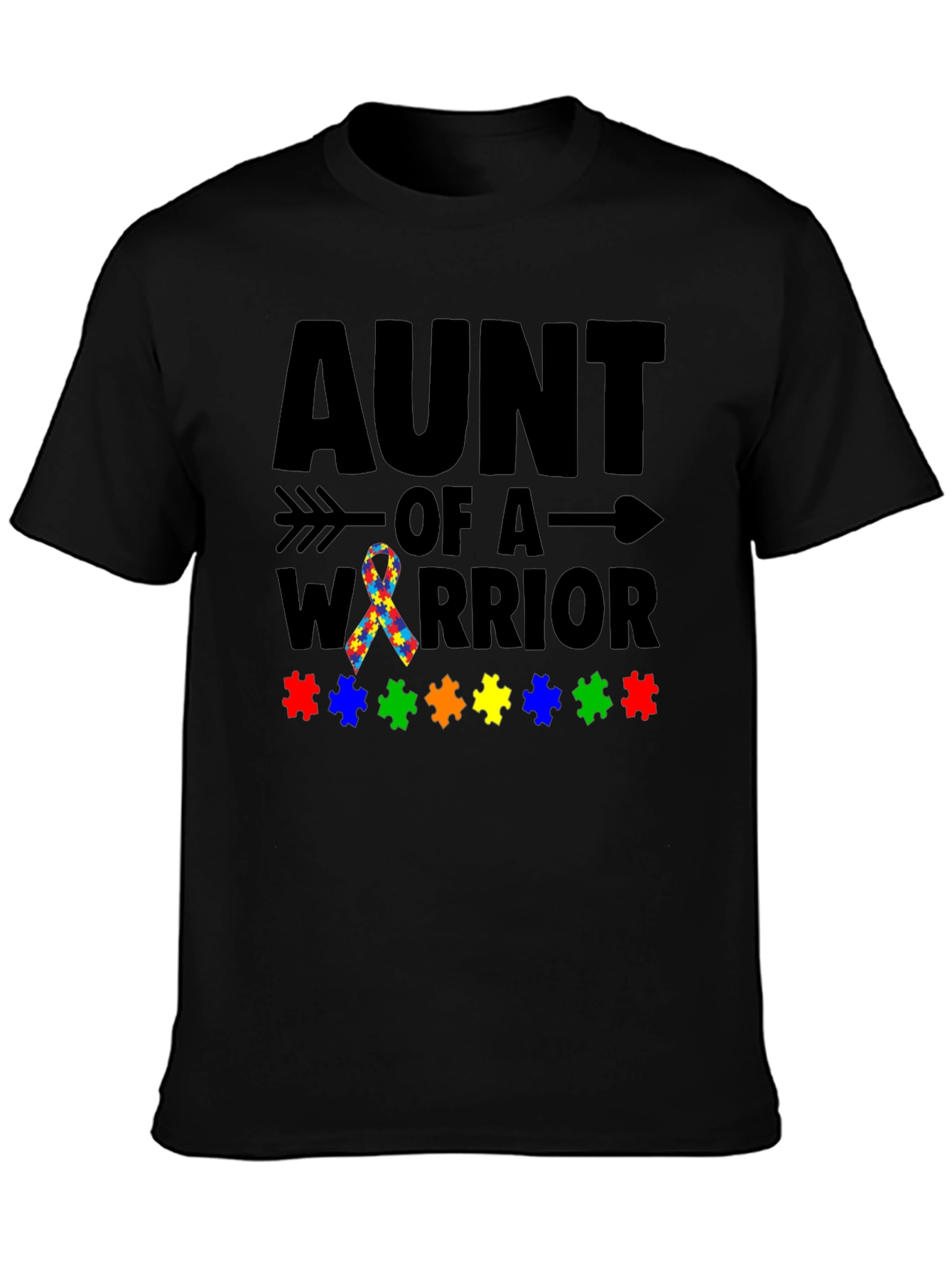 Aunt of a Warrior Autism Awareness T-Shirt