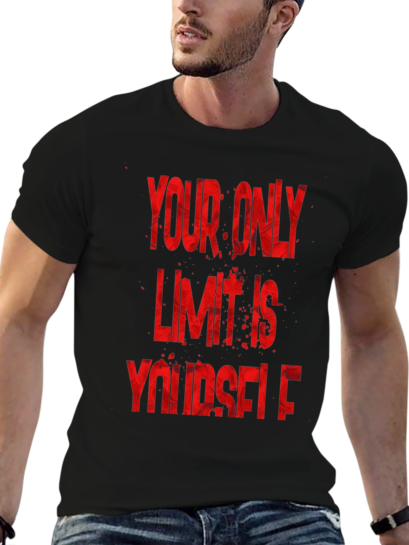 Motivational Graphic Tee: Your Only Limit Is Yourself