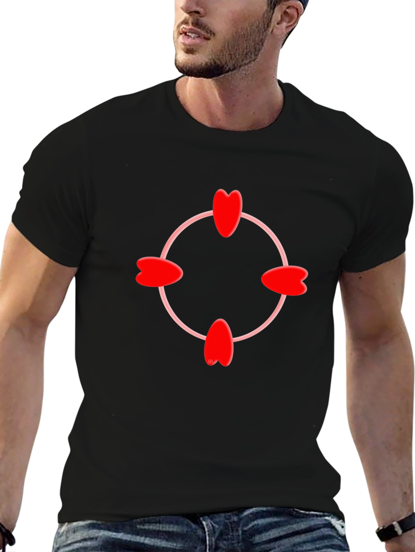 Heart Target T-Shirt - Stylish & Unique