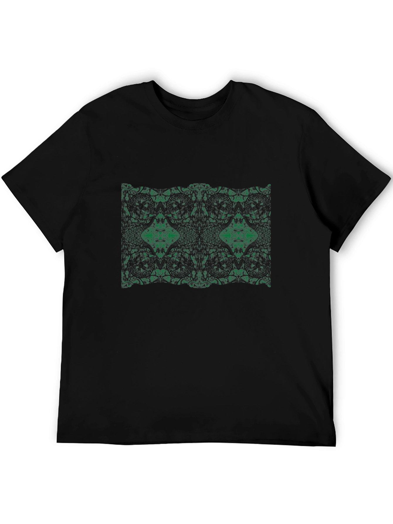 Emerald Pattern Black Tee