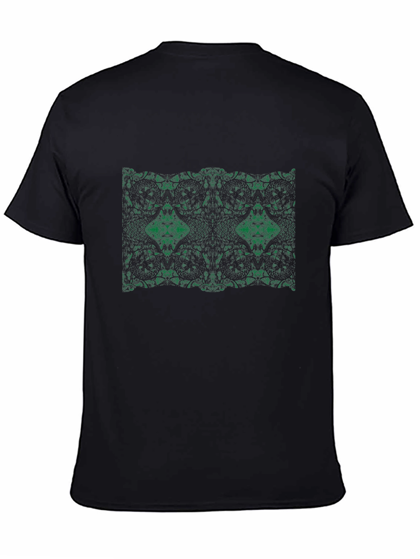 Emerald Pattern Black Tee