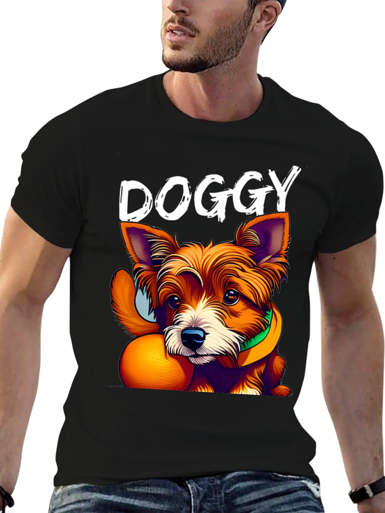 Doggy Graphic Tee - Cute Dog T-Shirt