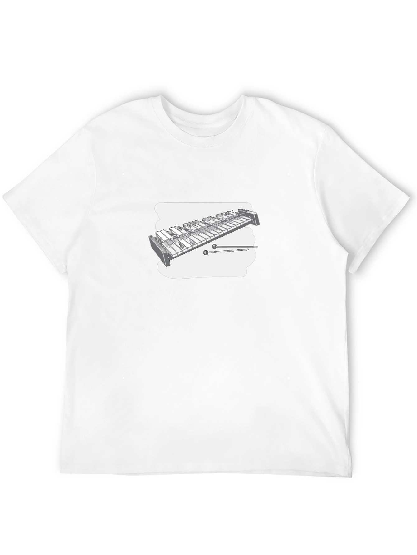 Black T-Shirt with Xylophone Design