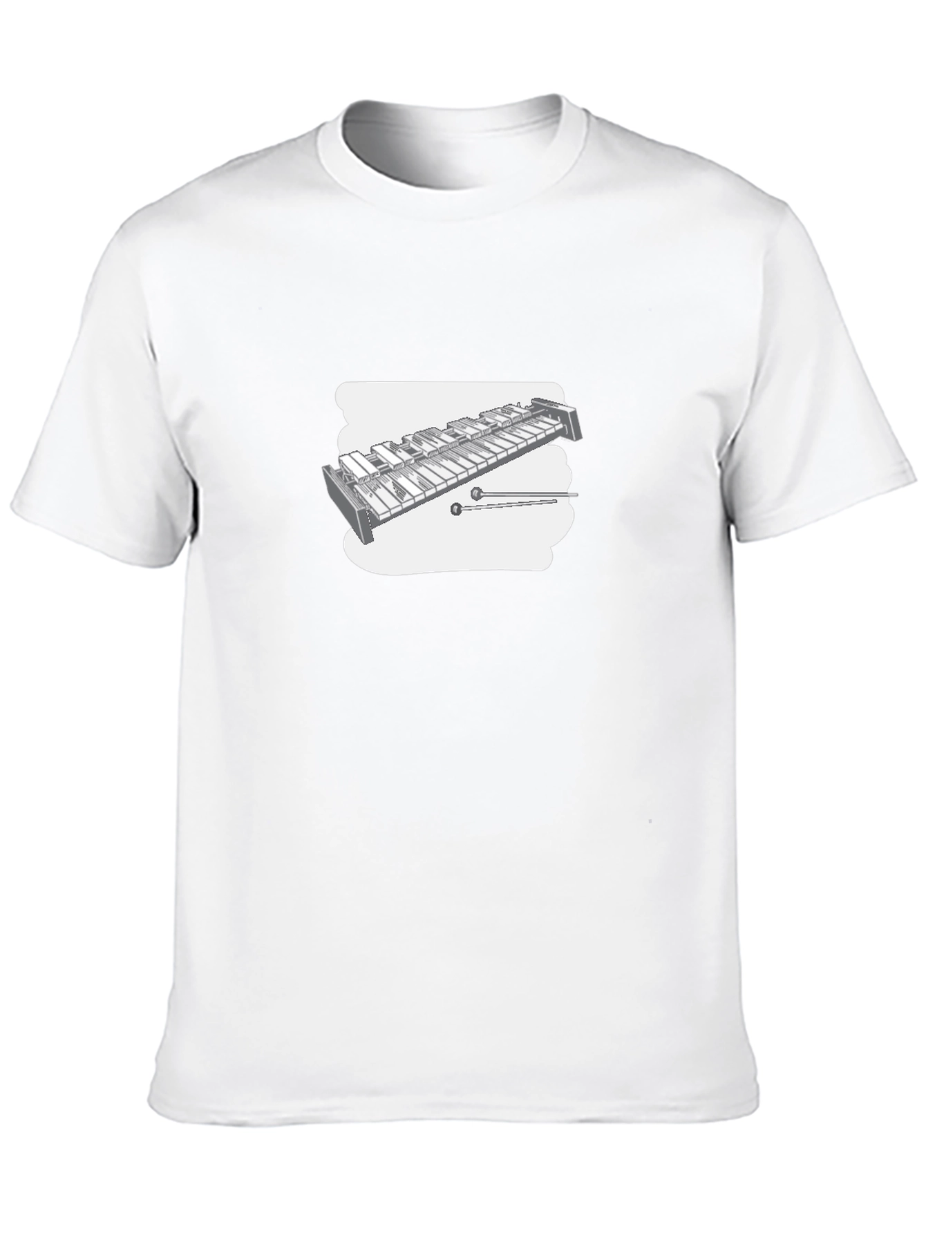 Black T-Shirt with Xylophone Design