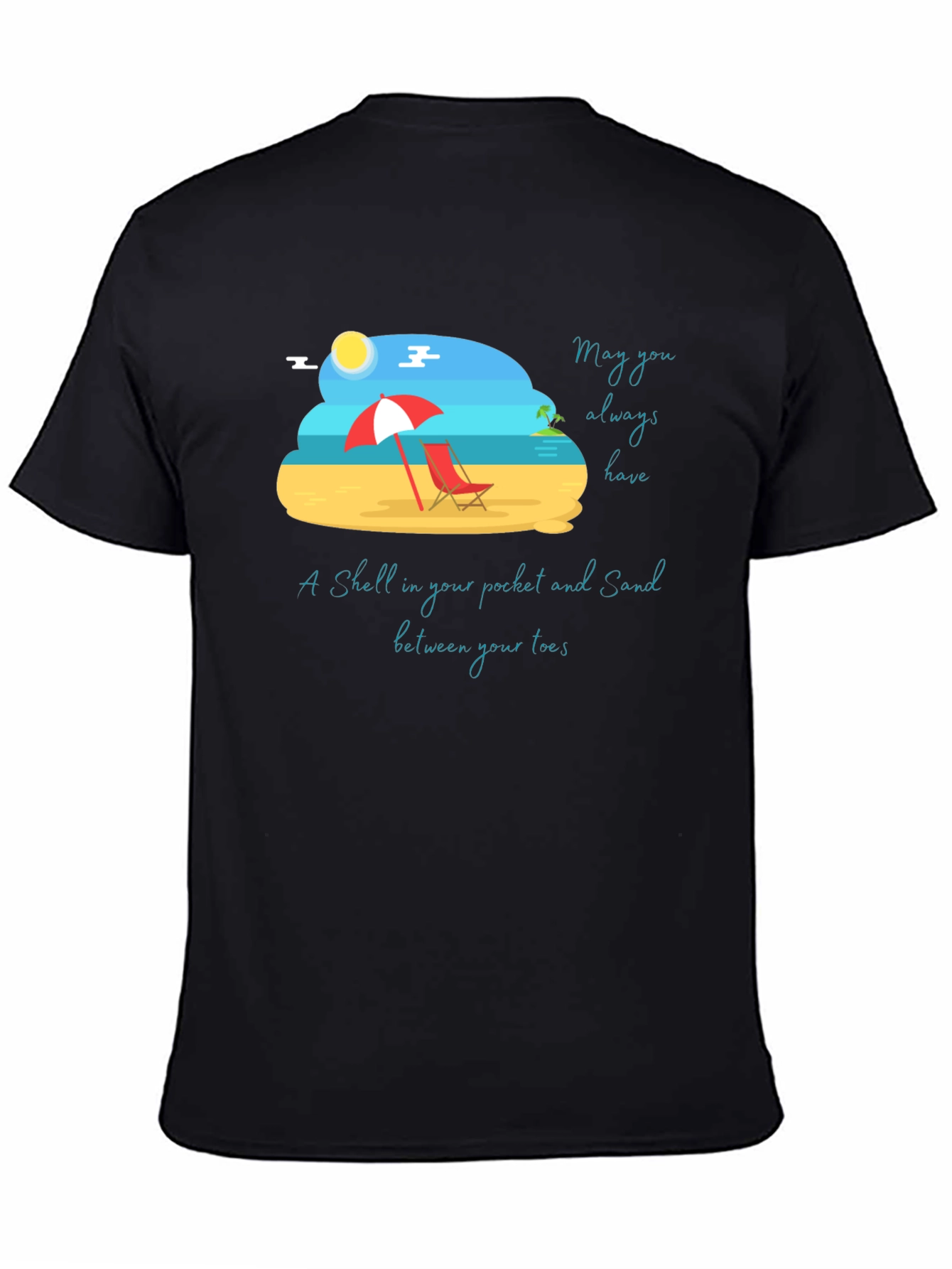 Beach Vibes Graphic Tee - Sand & Shells