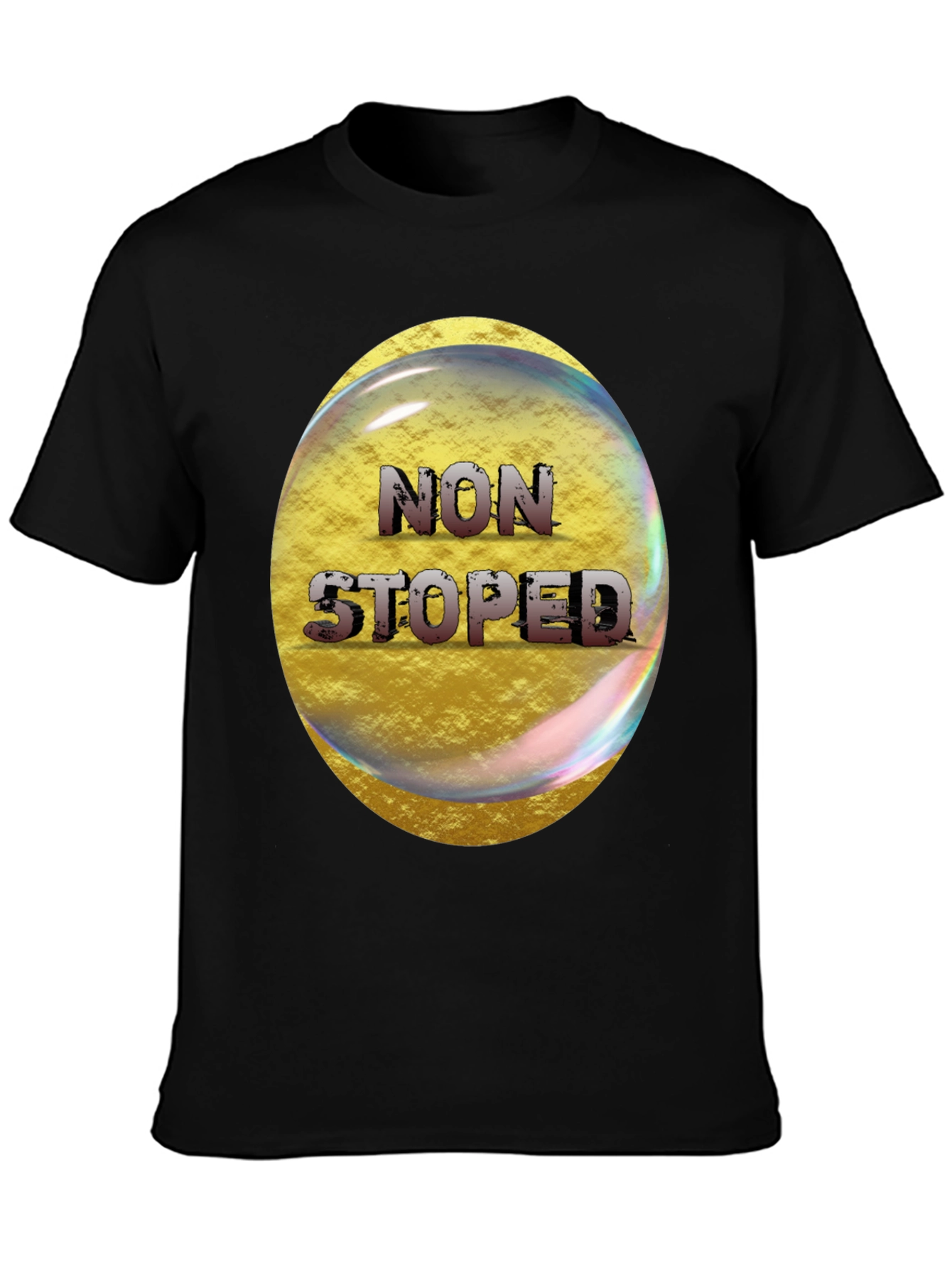 Non Stop Graphic T-Shirt - Mens Black Tee