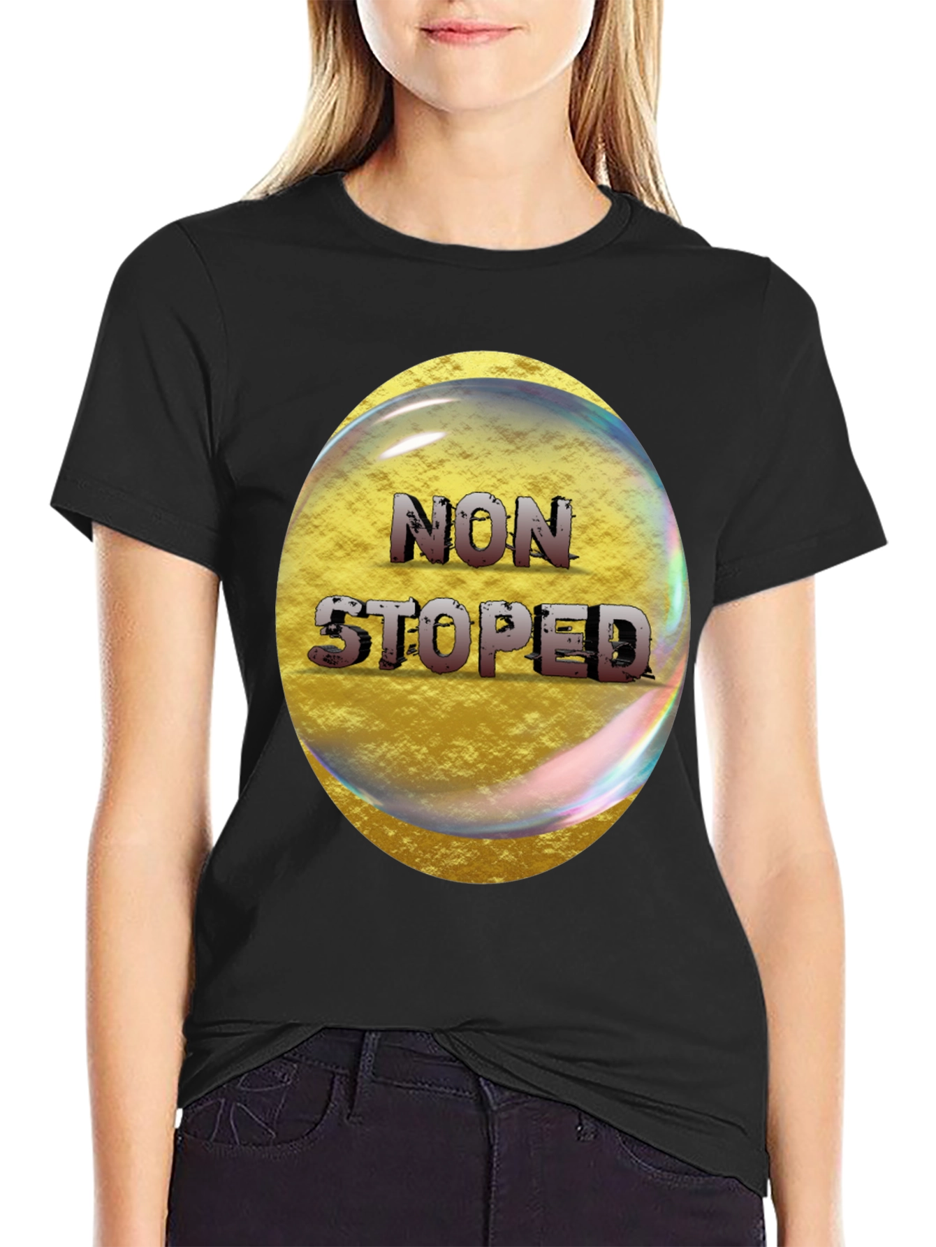 Non Stop Graphic T-Shirt - Mens Black Tee