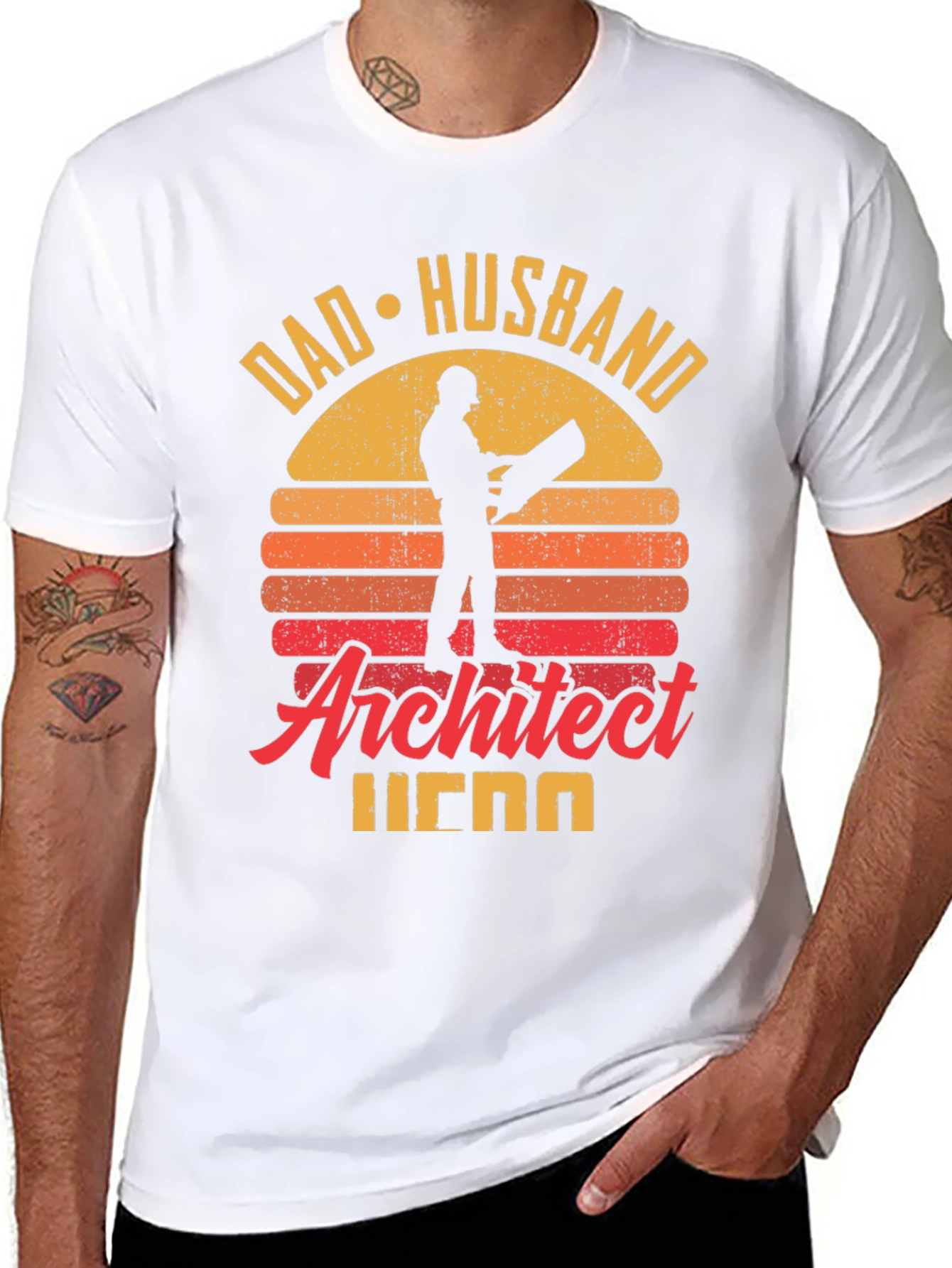 Dad Husband Architect Hero T-Shirt