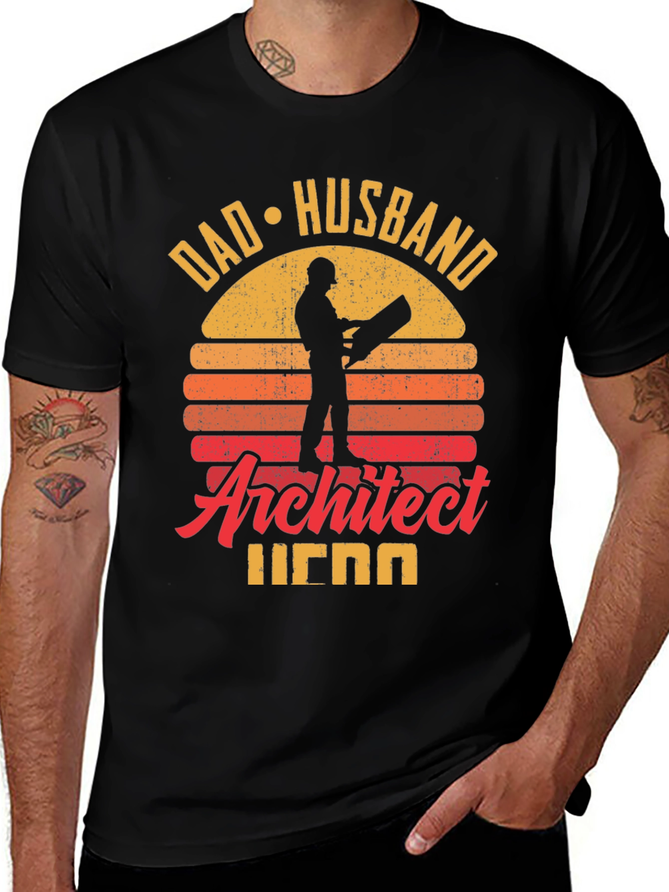 Dad Husband Architect Hero T-Shirt