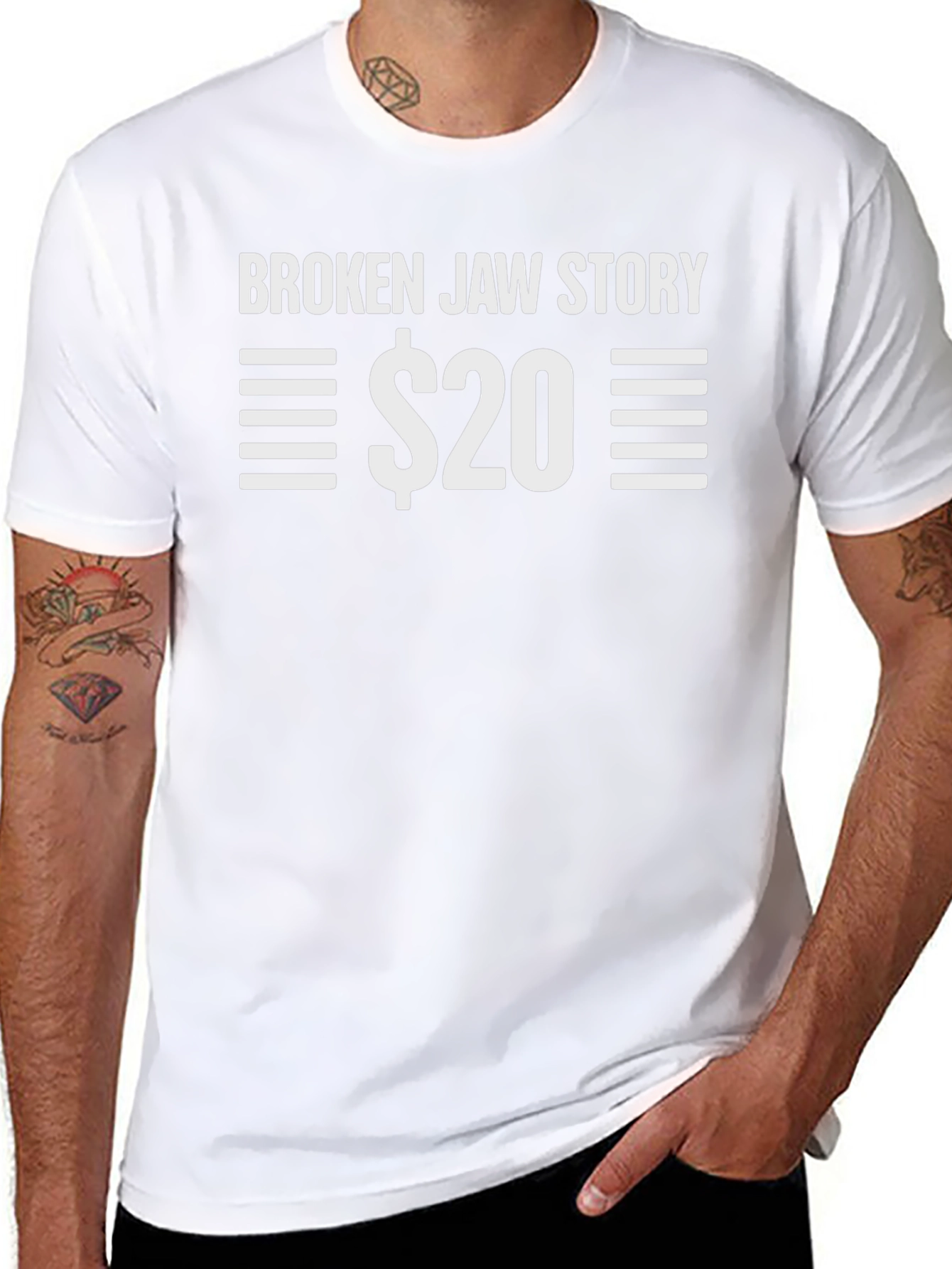 Broken Jaw Story $20 Black T-Shirt