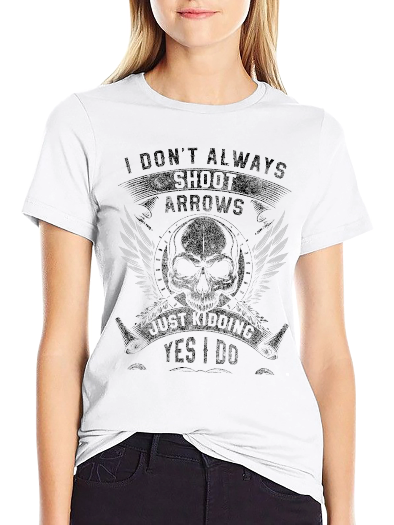 Archers Humor Black Graphic T-Shirt