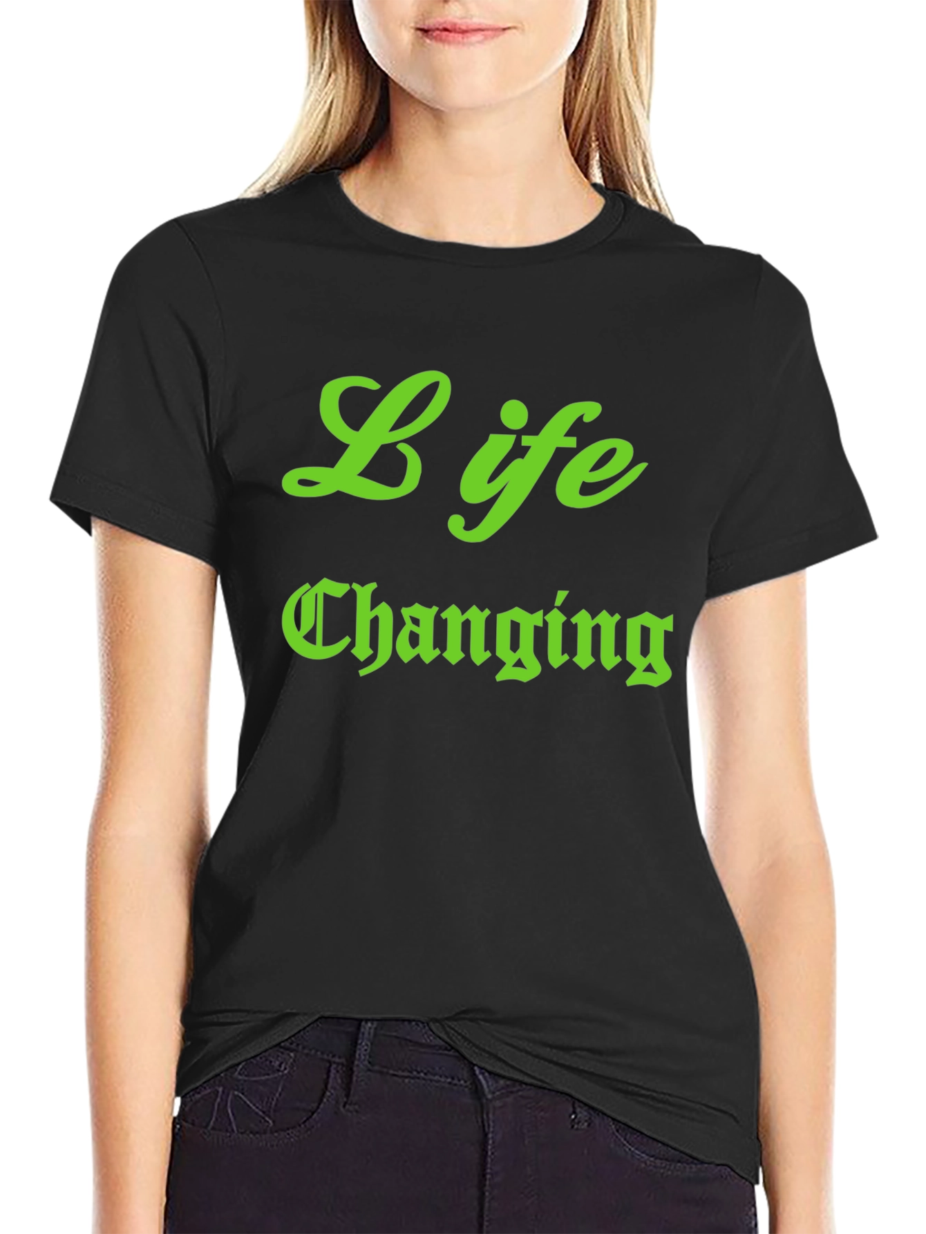 Life Changing Black Graphic Tee