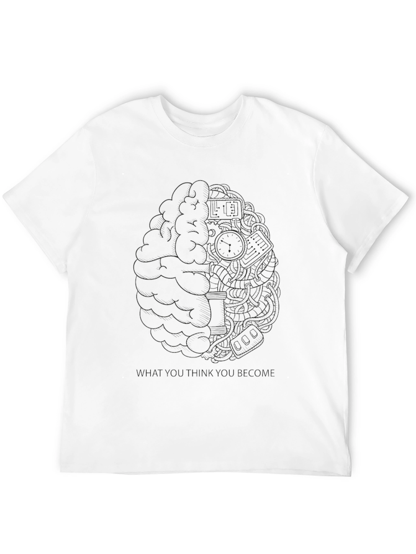 Brain Structure Black T-Shirt