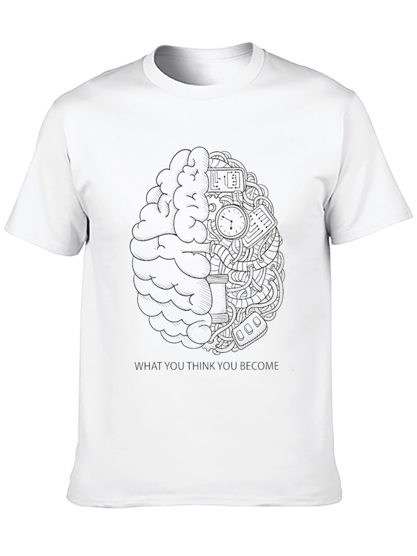 Brain Structure Black T-Shirt