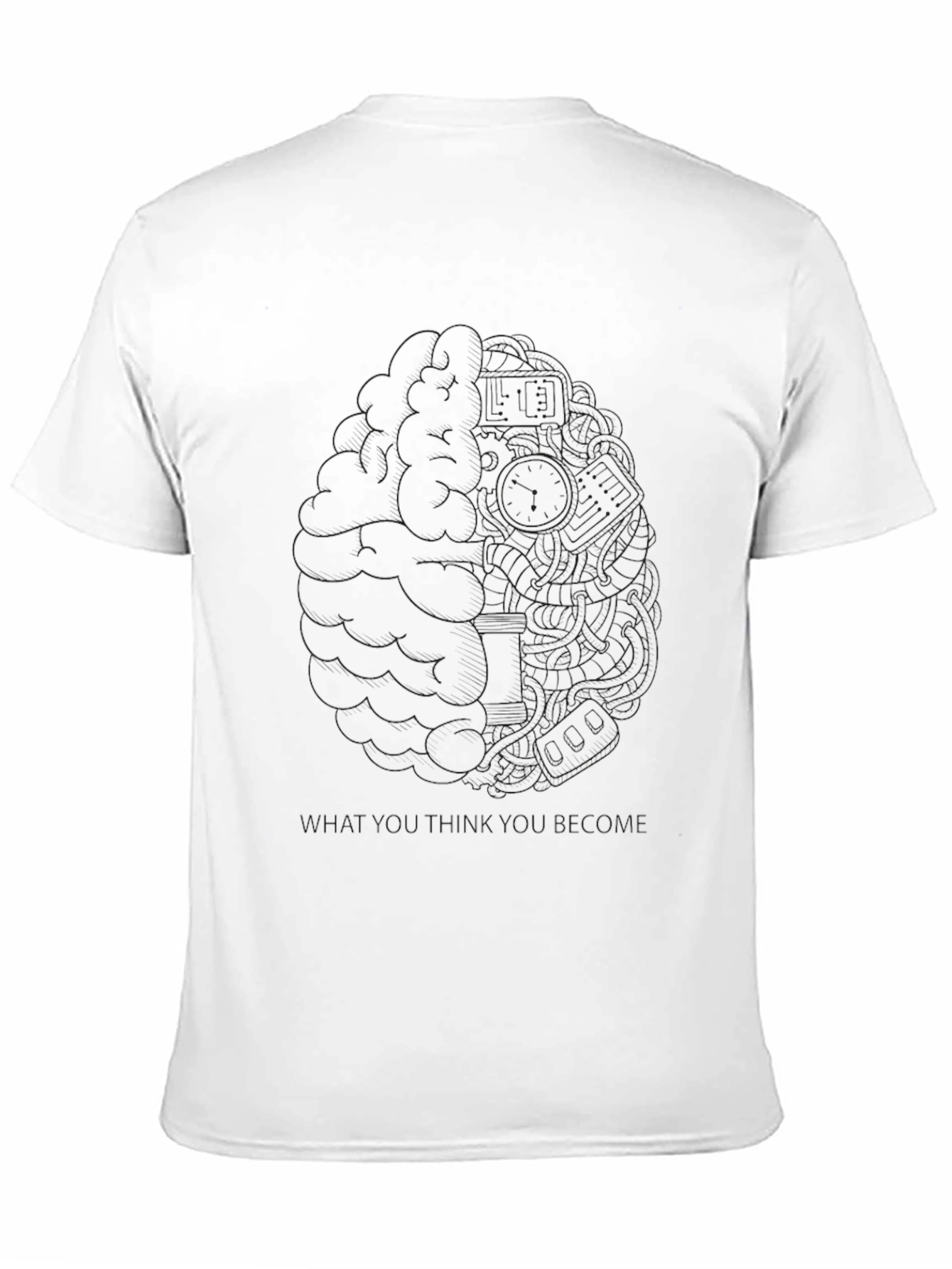 Brain Structure Black T-Shirt