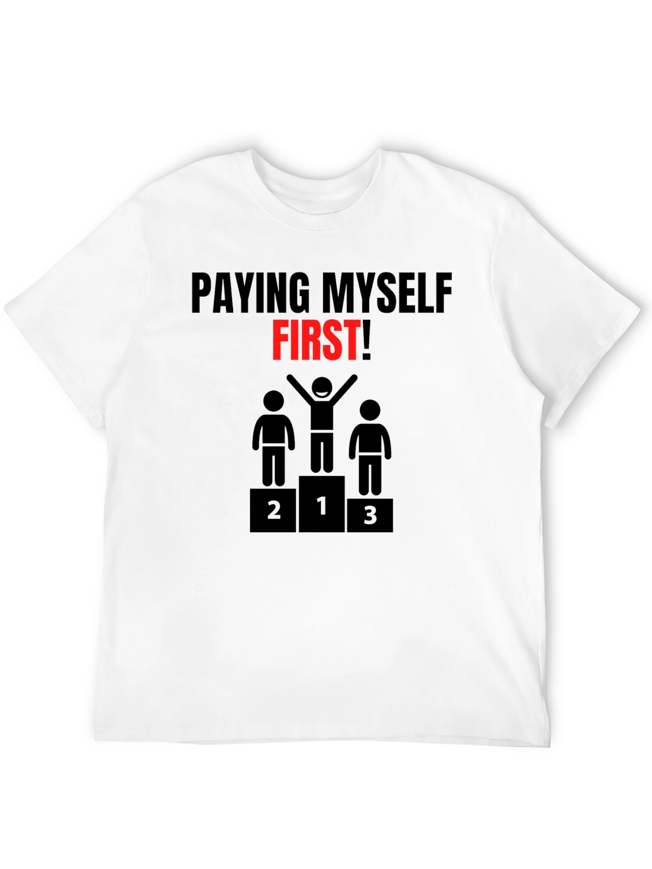 Pay Myself First Graphic Tee - Black