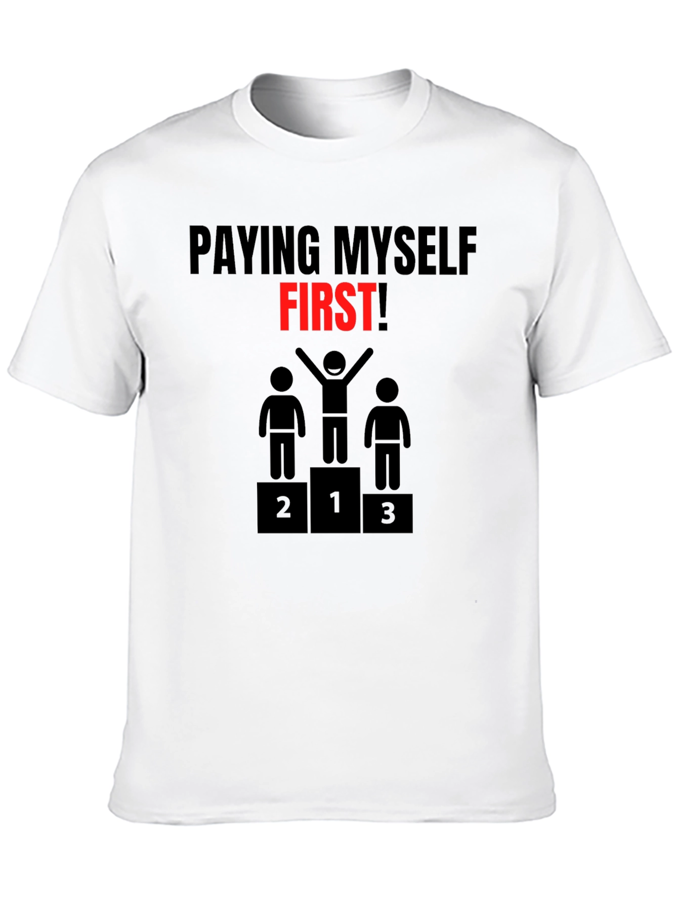 Pay Myself First Graphic Tee - Black