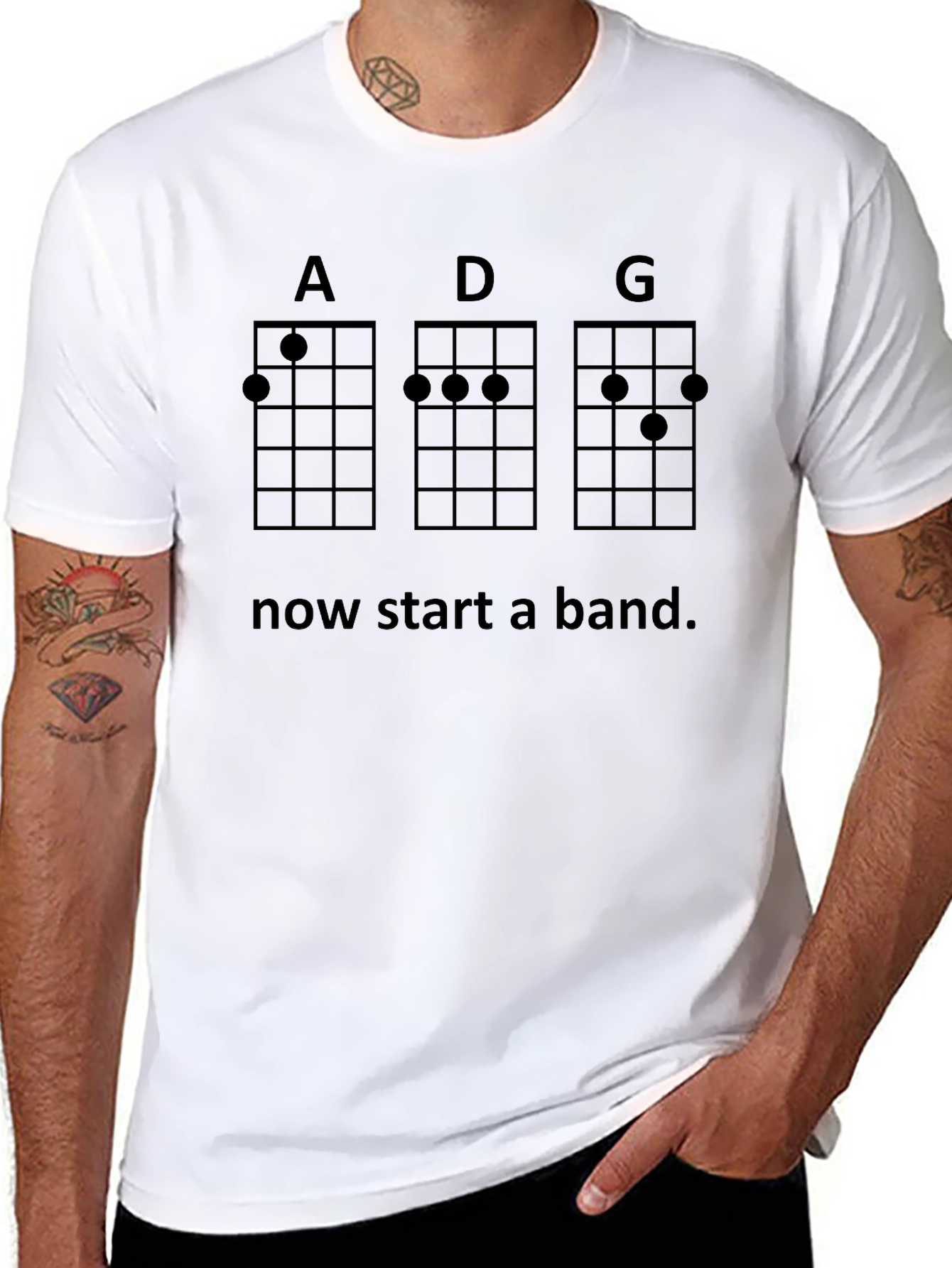Ukulele Chord T-Shirt - Start a Band!