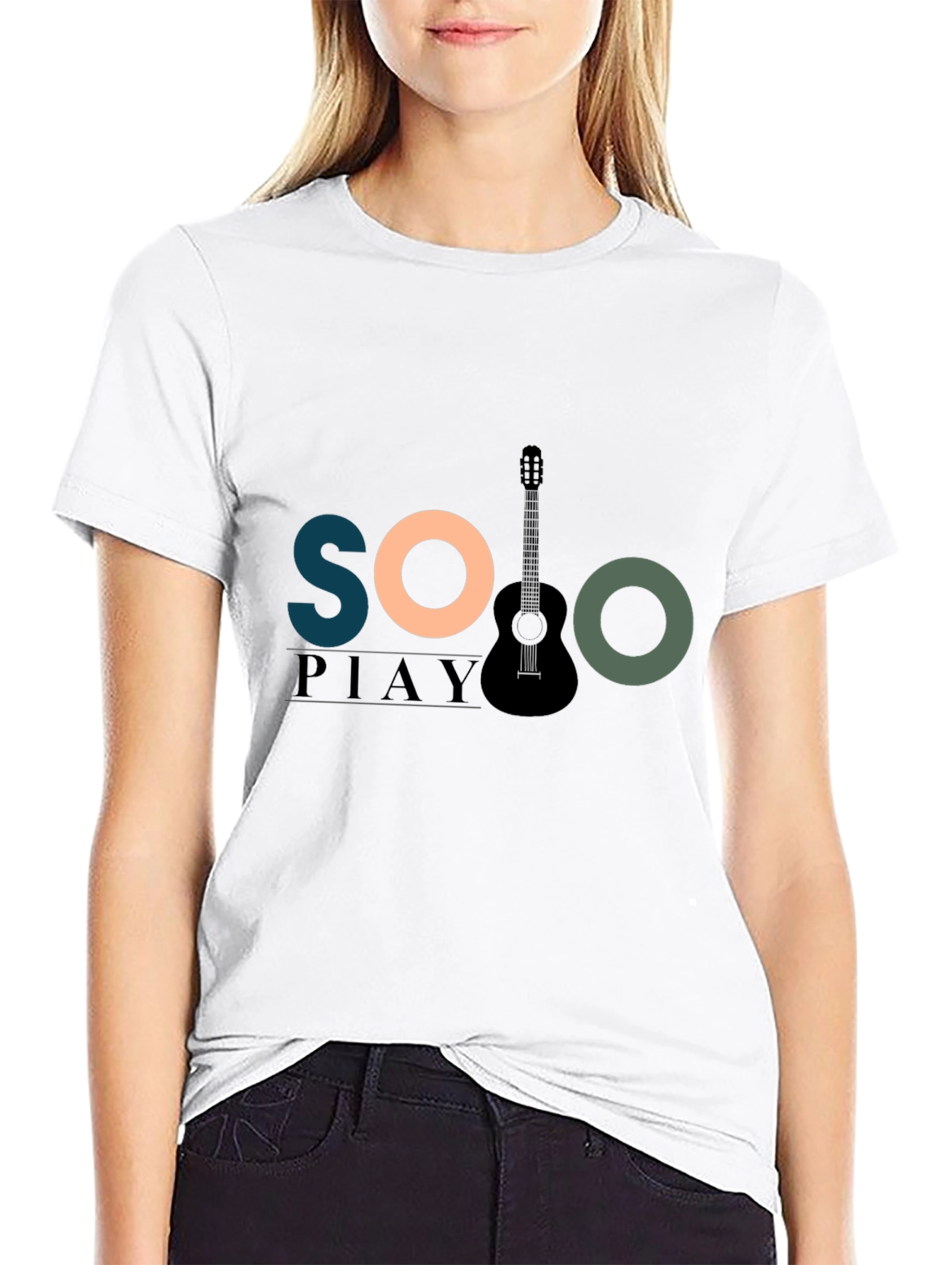 Solo Piano Guitar Graphic T-Shirt