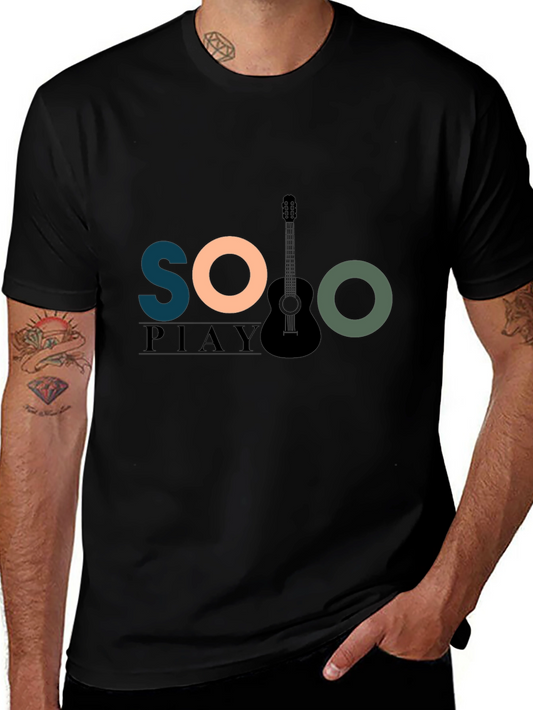 Solo Piano Guitar Graphic T-Shirt