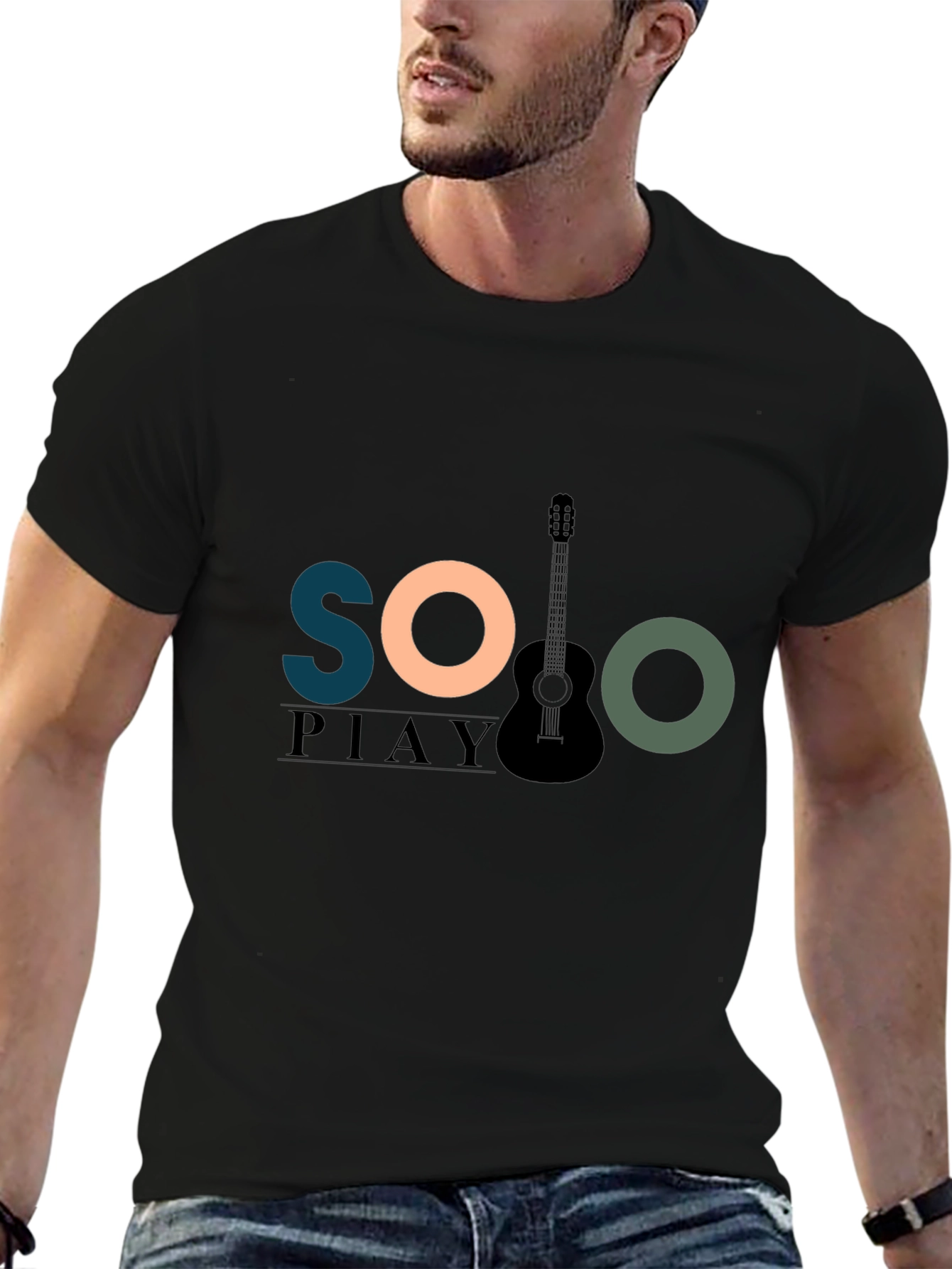 Solo Piano Guitar Graphic T-Shirt