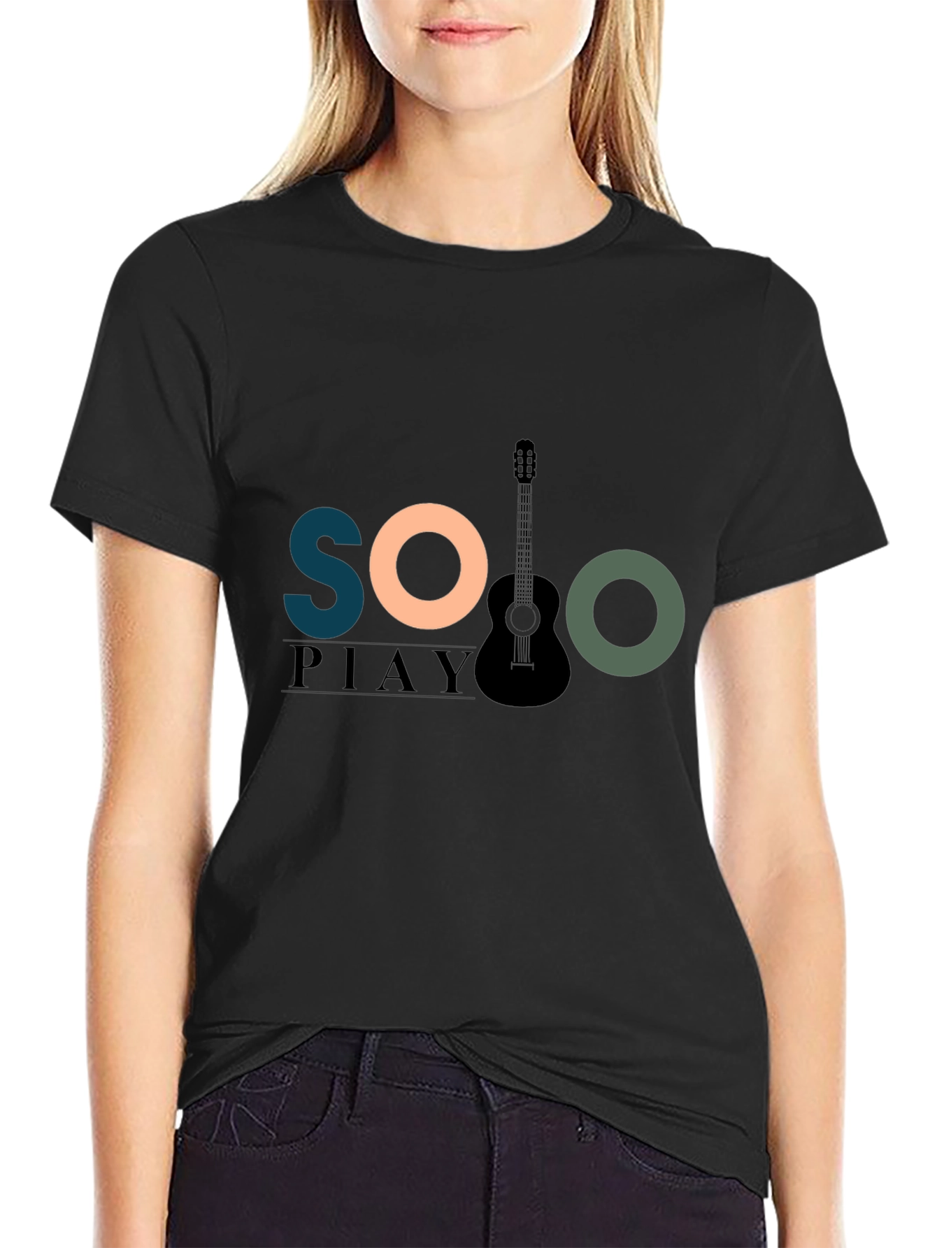 Solo Piano Guitar Graphic T-Shirt