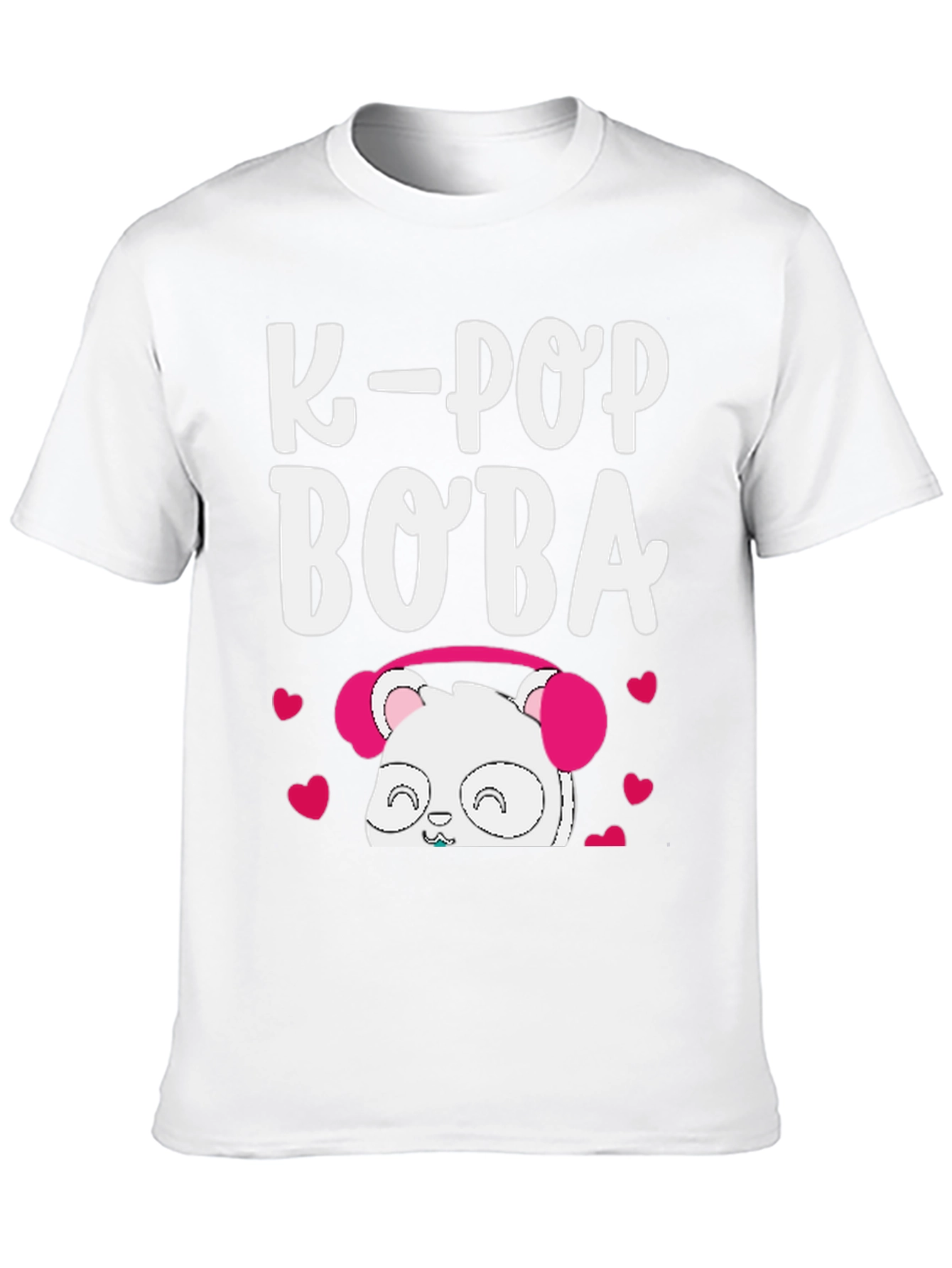 K-Pop Boba Panda Graphic T-Shirt