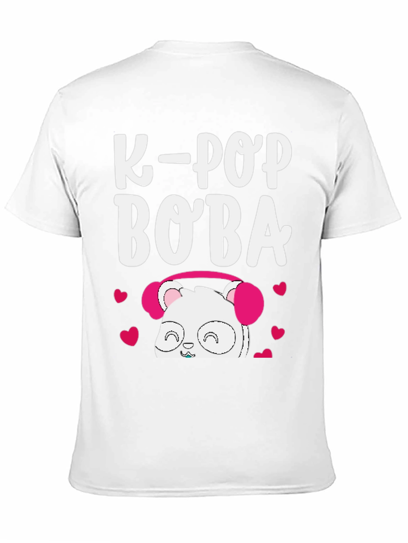 K-Pop Boba Panda Graphic T-Shirt