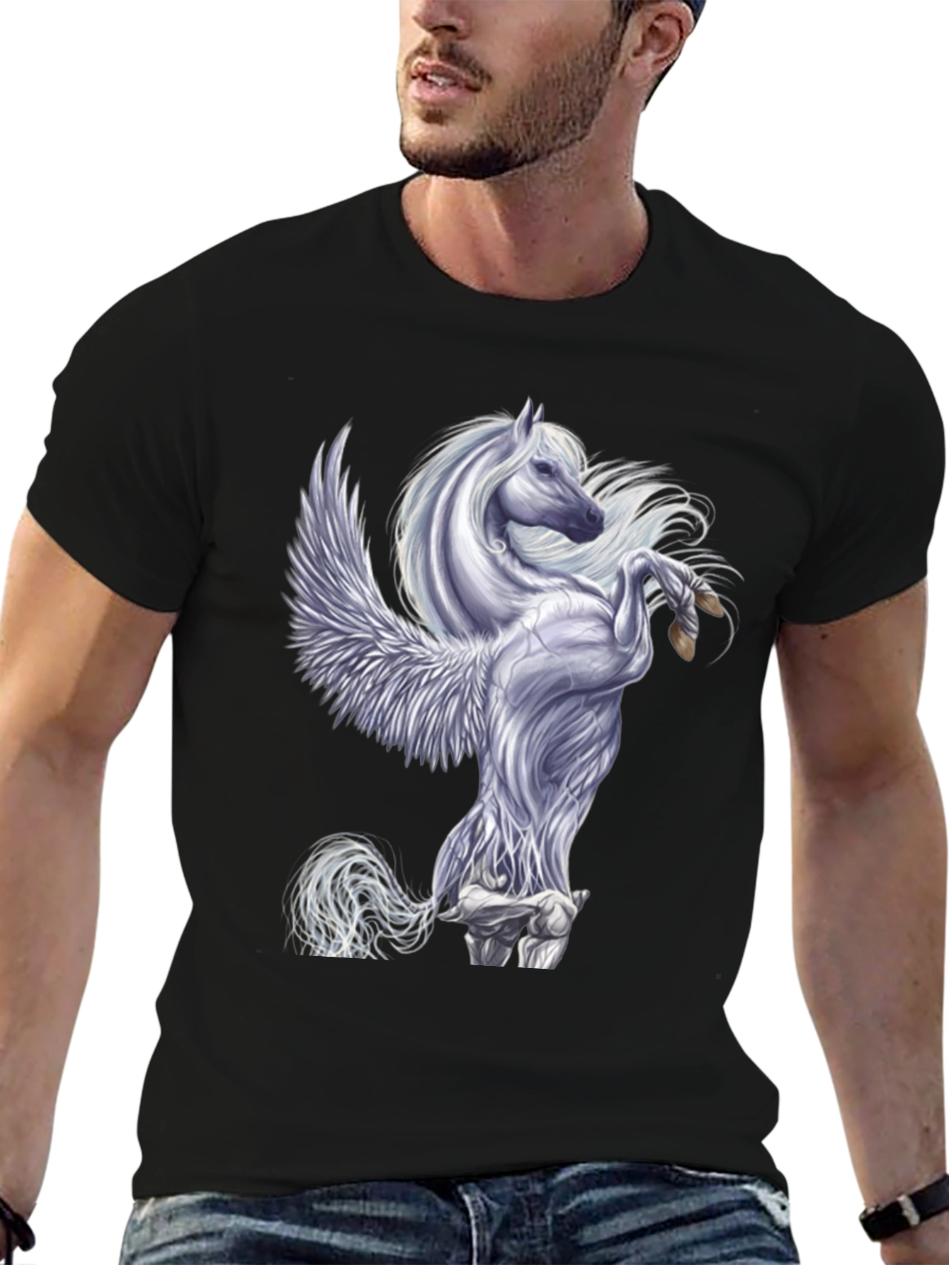 Pegasus Graphic T-Shirt - Black