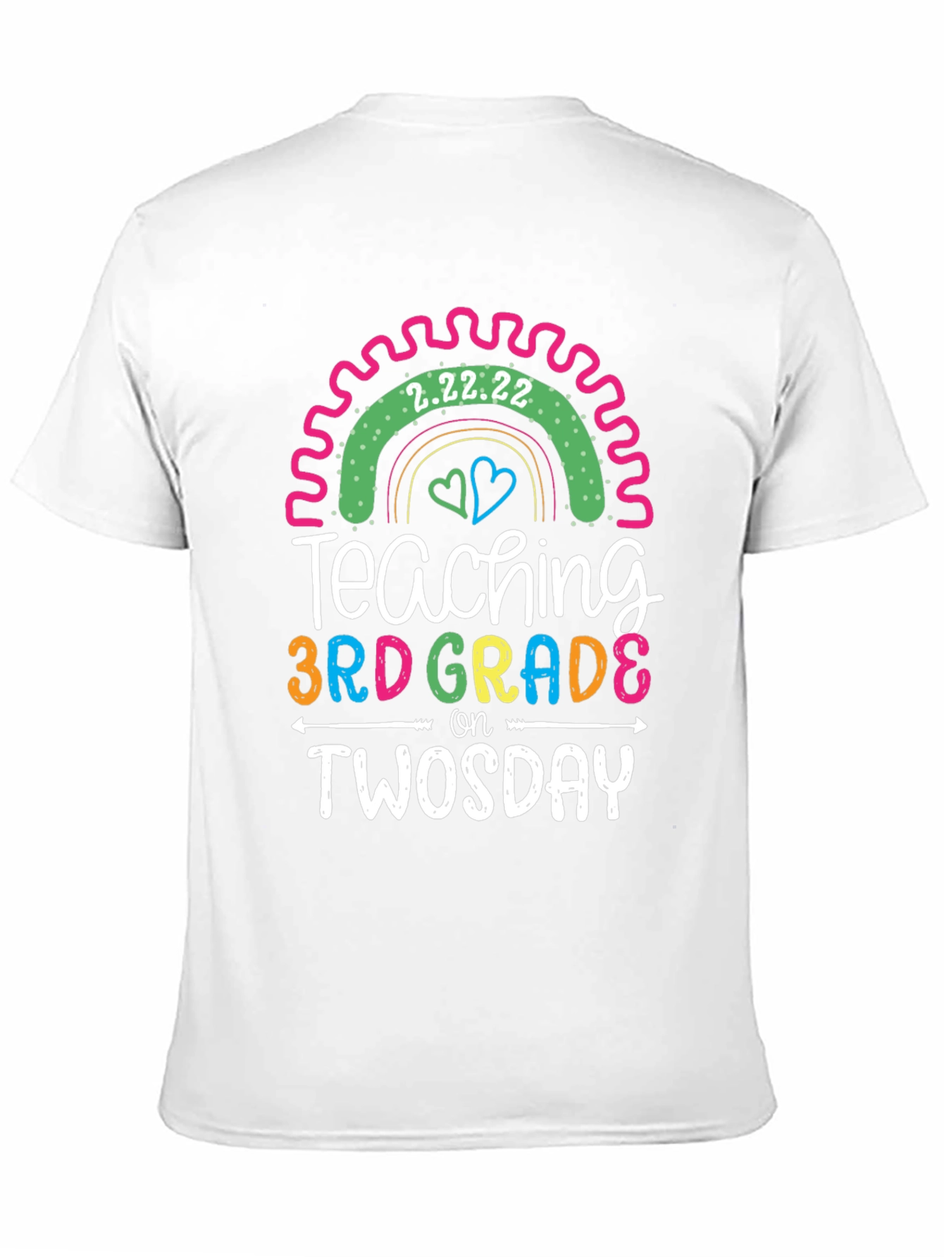 Teaching 3rd Grade on Twosday T-Shirt