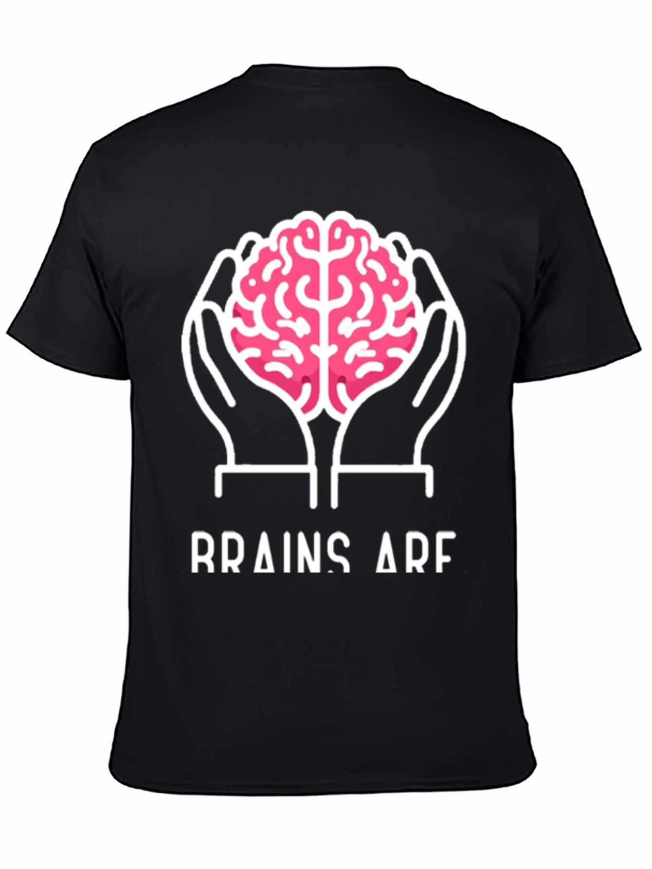 Brainy Tee: Hold Brains! Cool Graphic T-Shirt