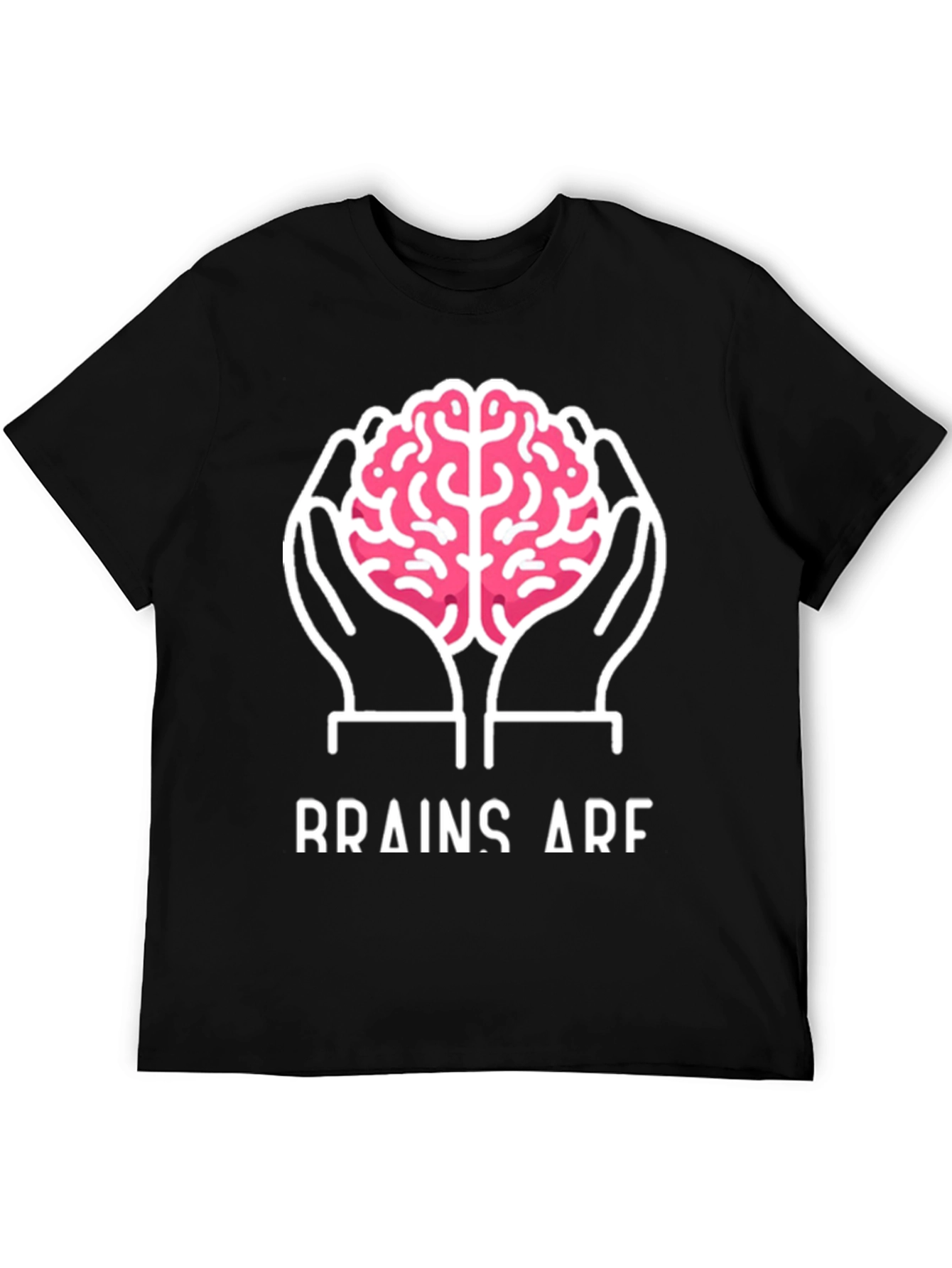 Brainy Tee: Hold Brains! Cool Graphic T-Shirt