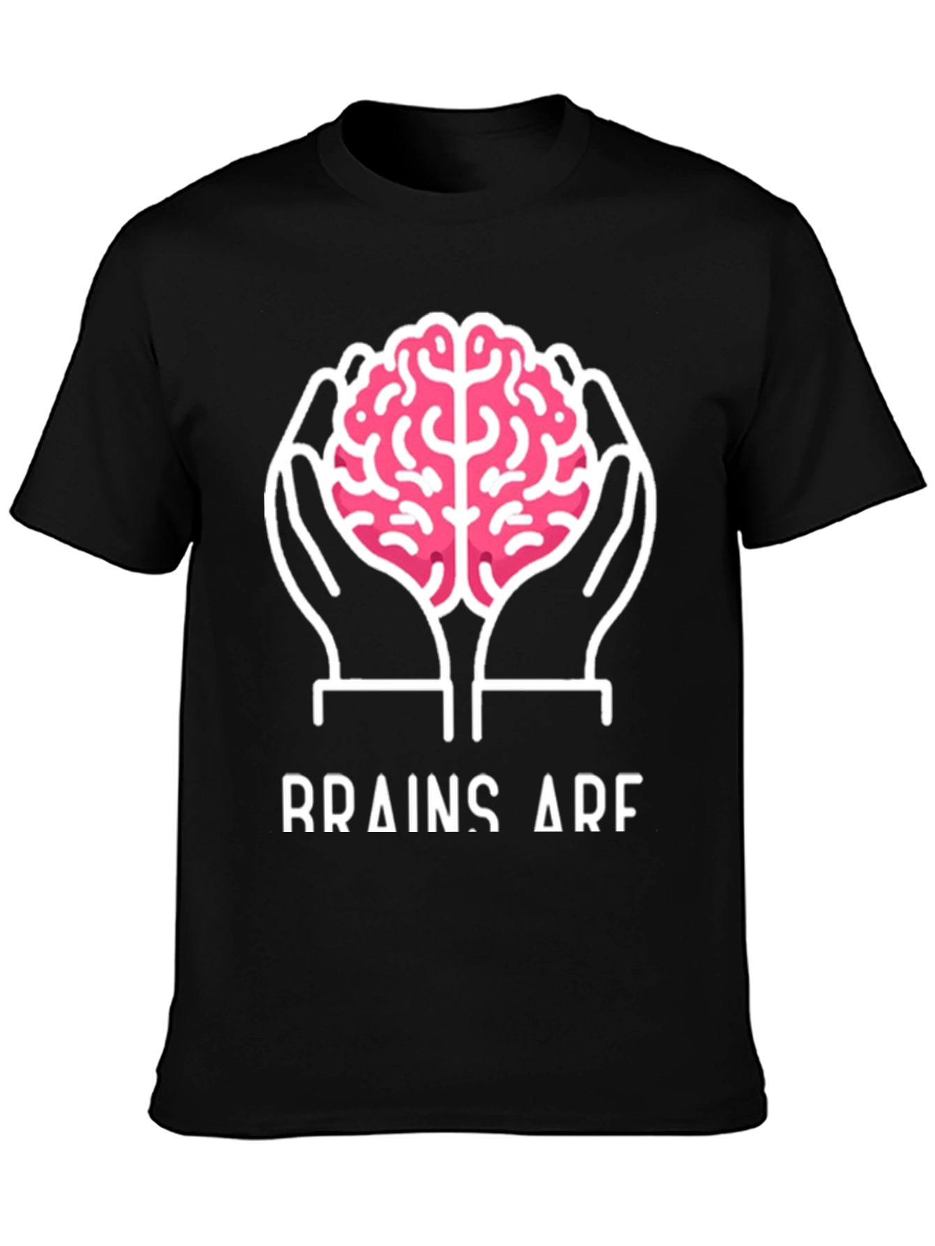 Brainy Tee: Hold Brains! Cool Graphic T-Shirt
