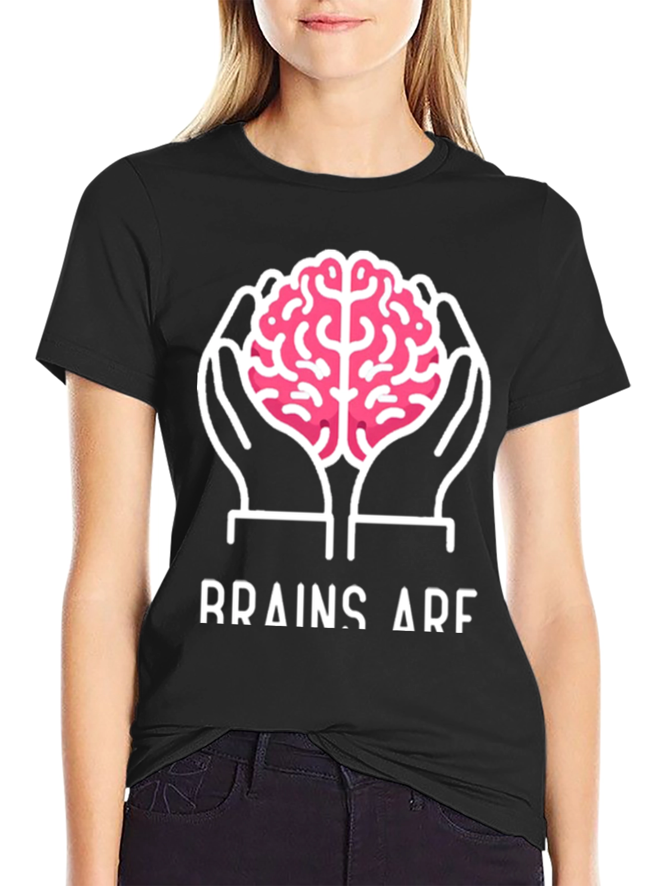 Brainy Tee: Hold Brains! Cool Graphic T-Shirt