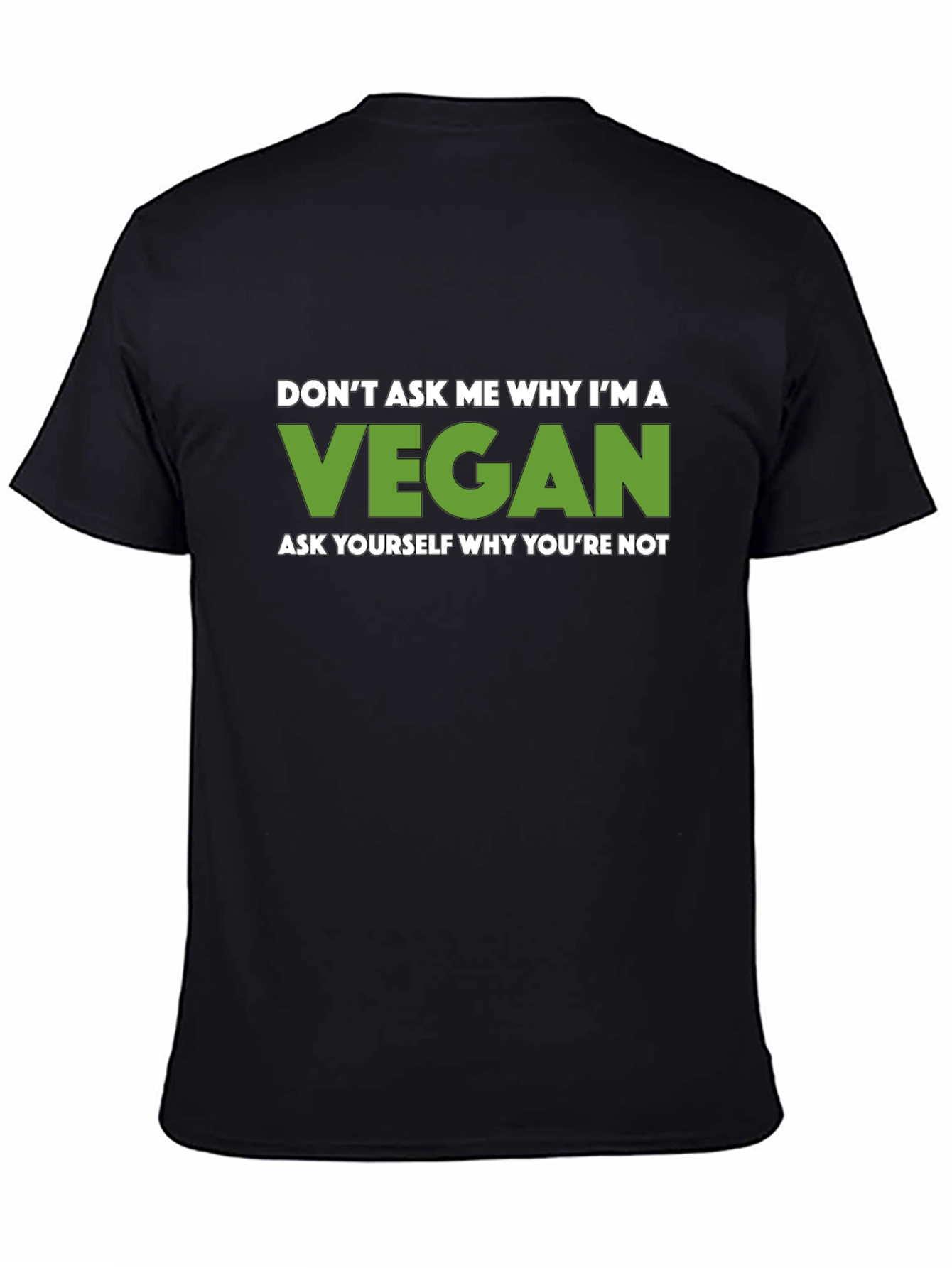 Vegan Graphic Tee - Black Veganism T-Shirt