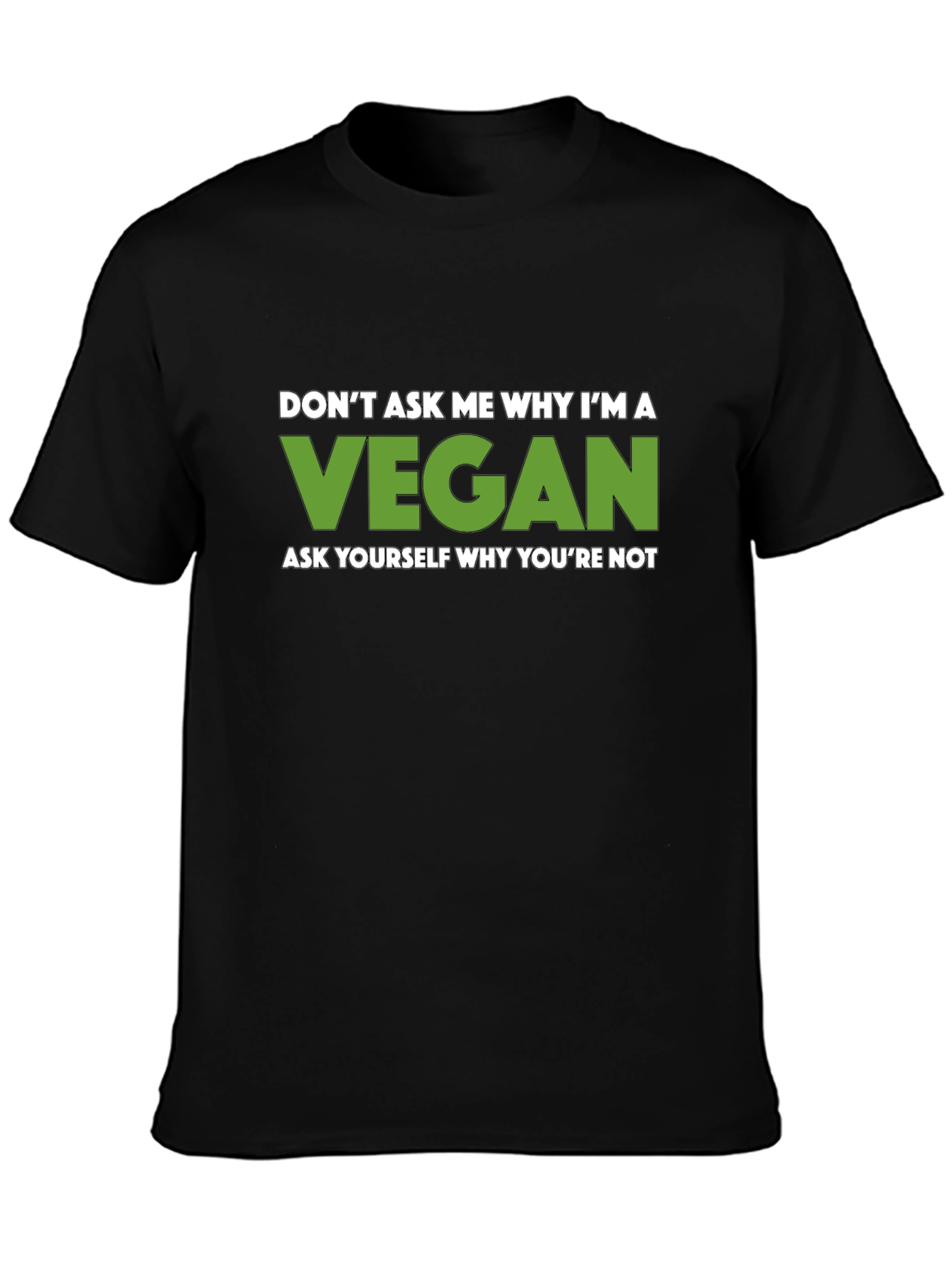 Vegan Graphic Tee - Black Veganism T-Shirt