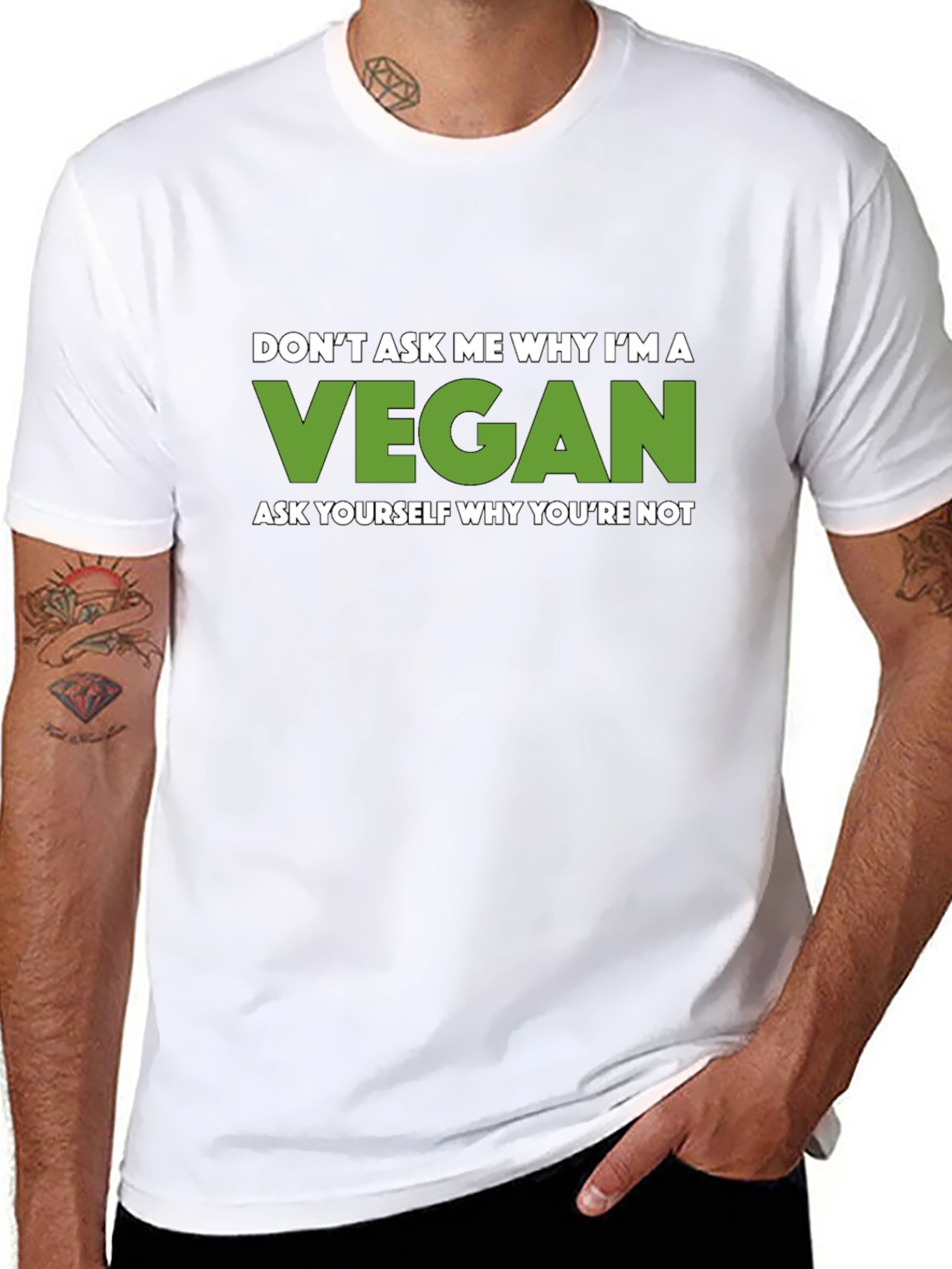 Vegan Graphic Tee - Black Veganism T-Shirt
