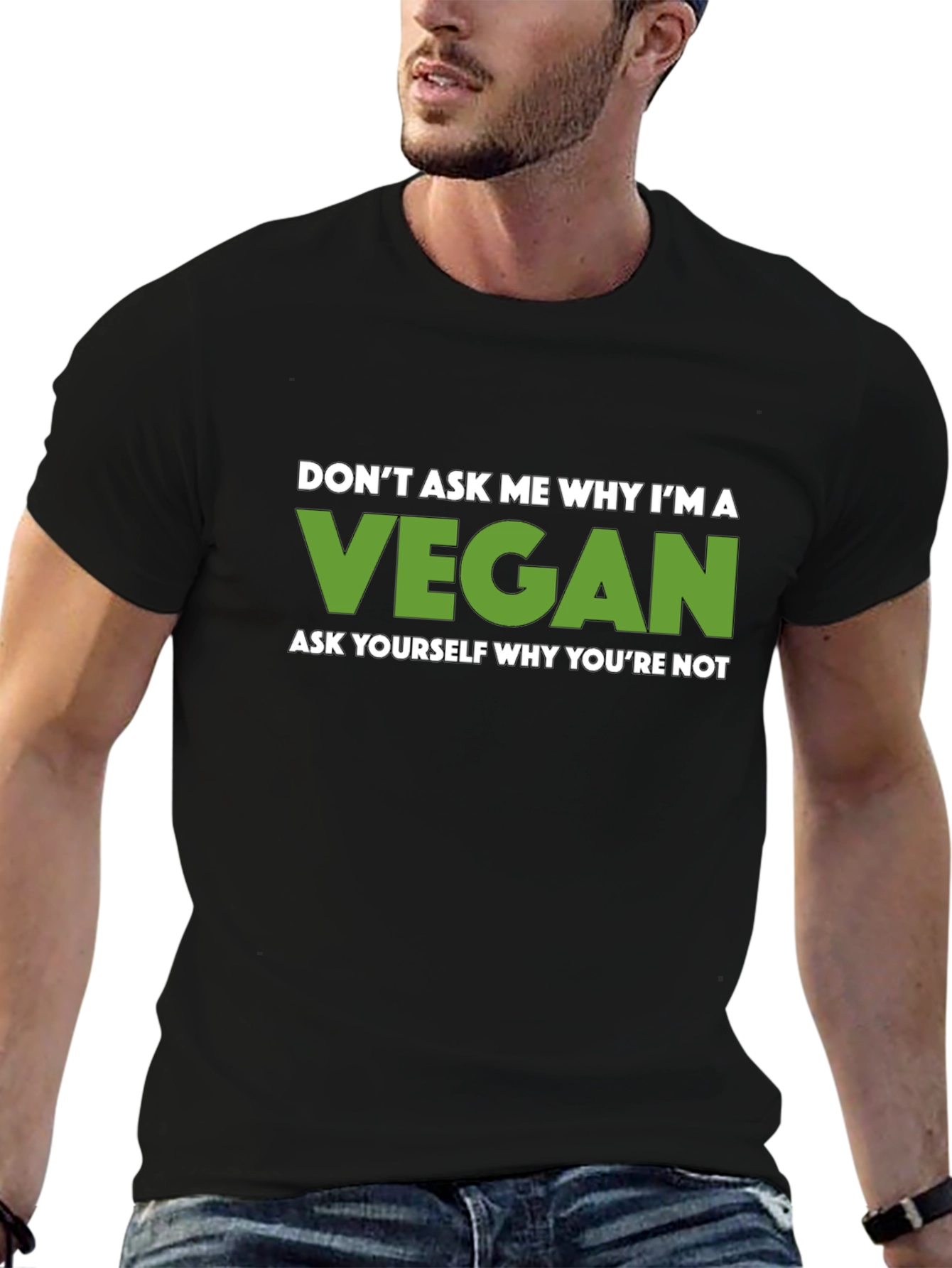 Vegan Graphic Tee - Black Veganism T-Shirt