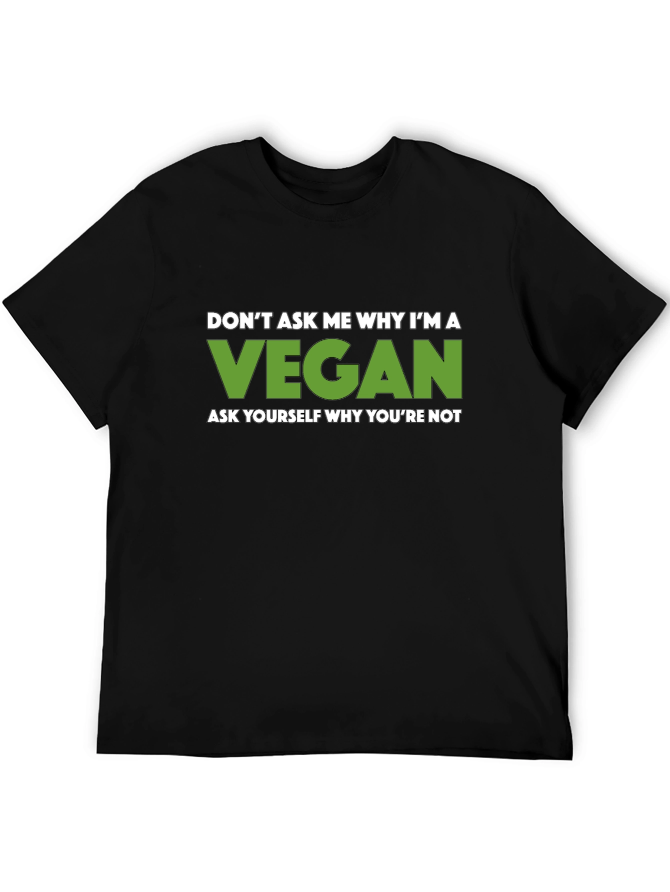Vegan Graphic Tee - Black Veganism T-Shirt
