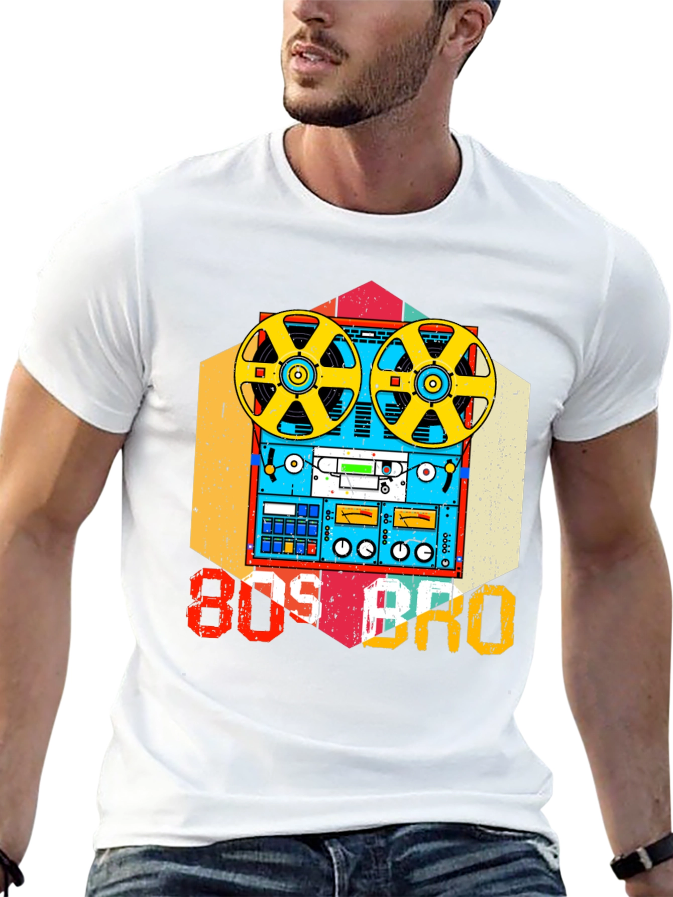 80s Bro Cassette Tape Graphic Tee