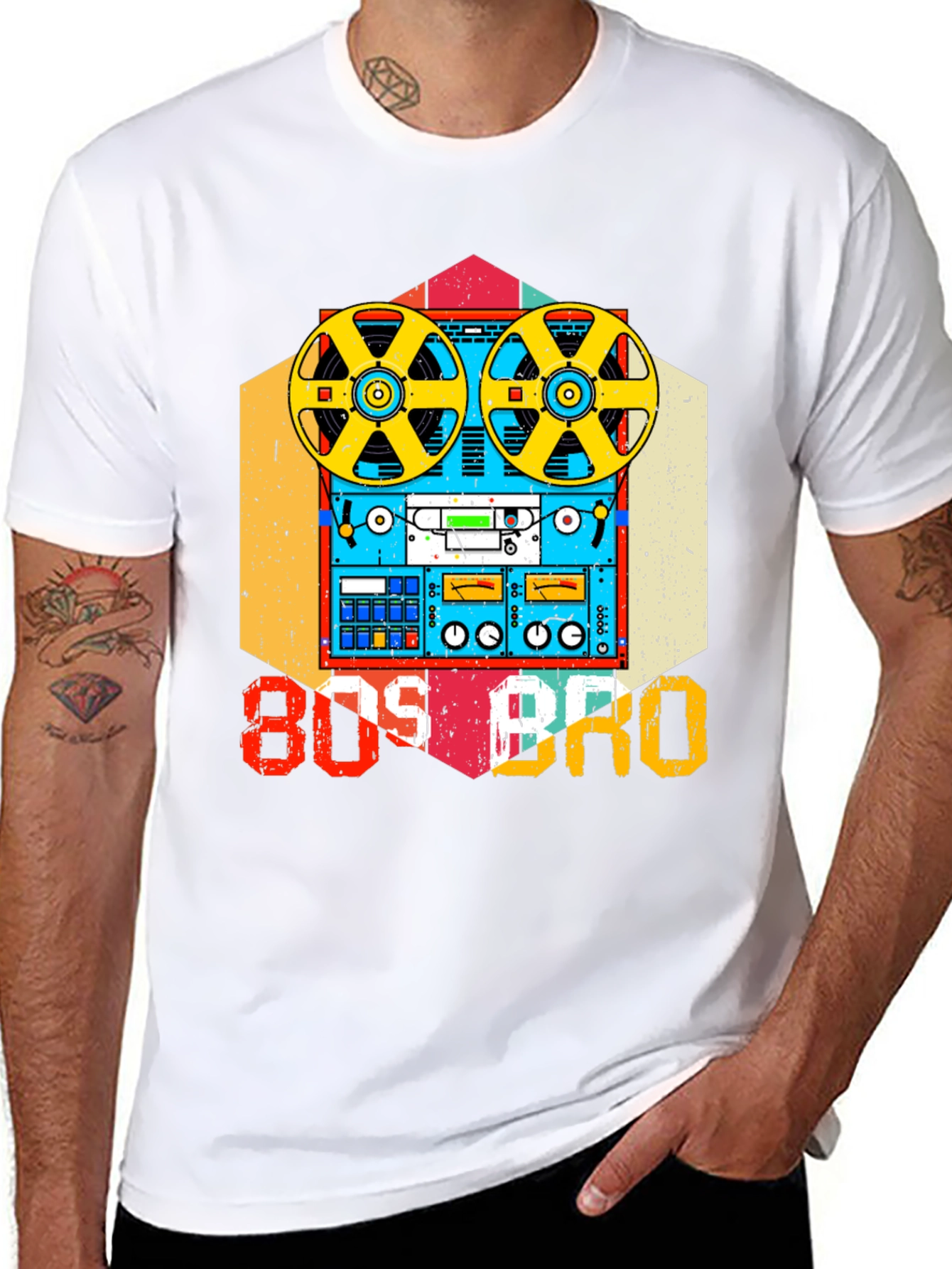 80s Bro Cassette Tape Graphic Tee