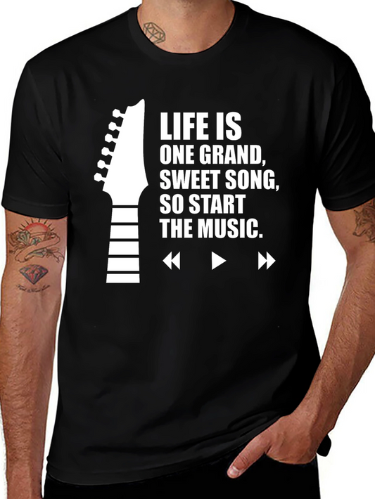 Life is One Grand Sweet Song Black T-Shirt
