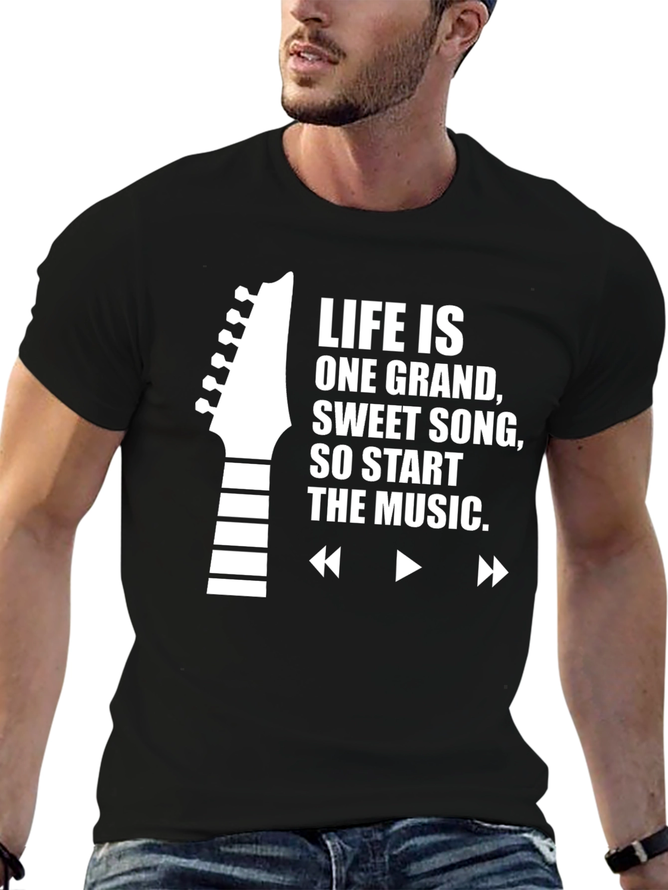 Life is One Grand Sweet Song Black T-Shirt