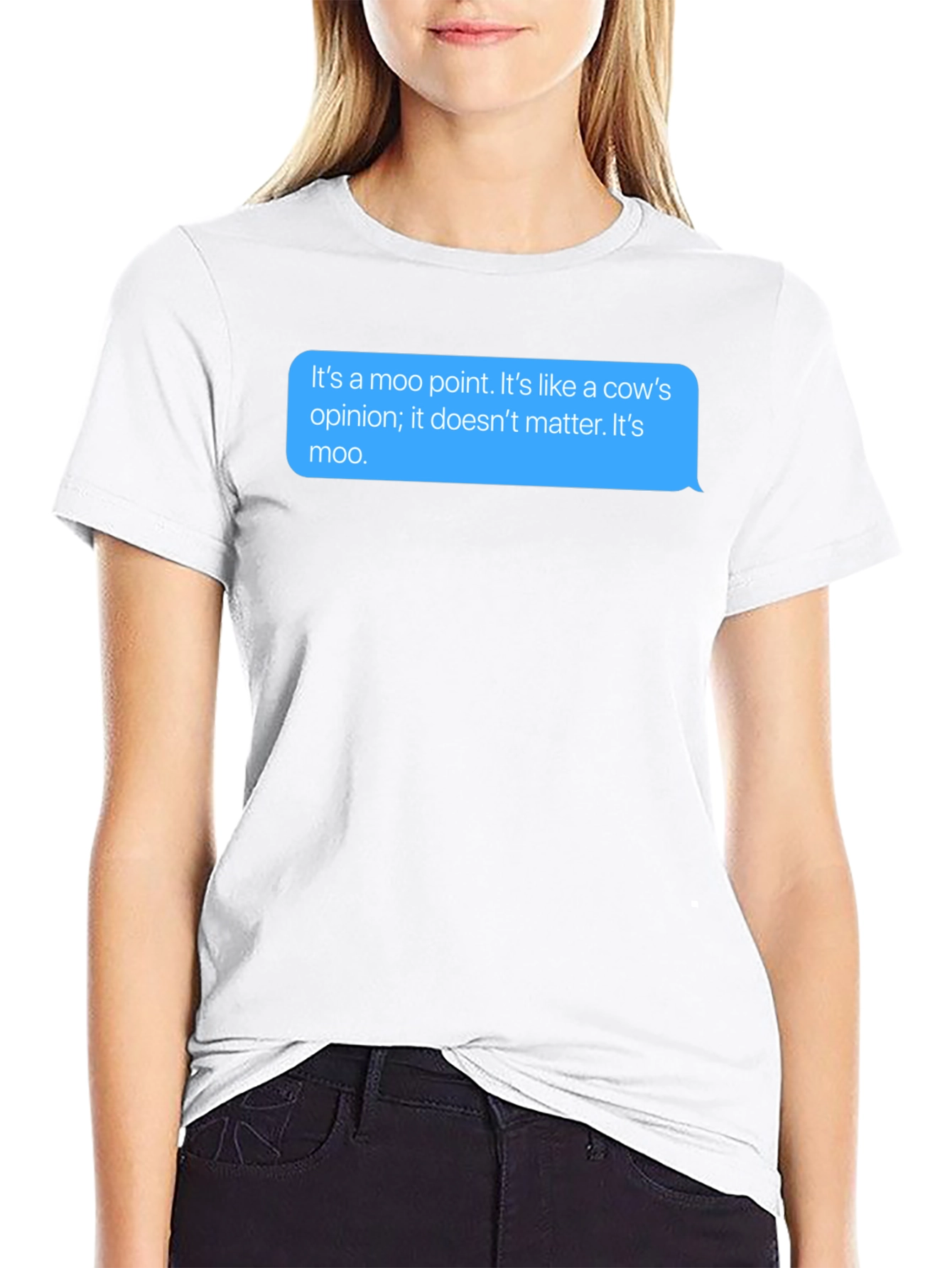 Moo Point T-Shirt - Funny Cow Opinion Tee