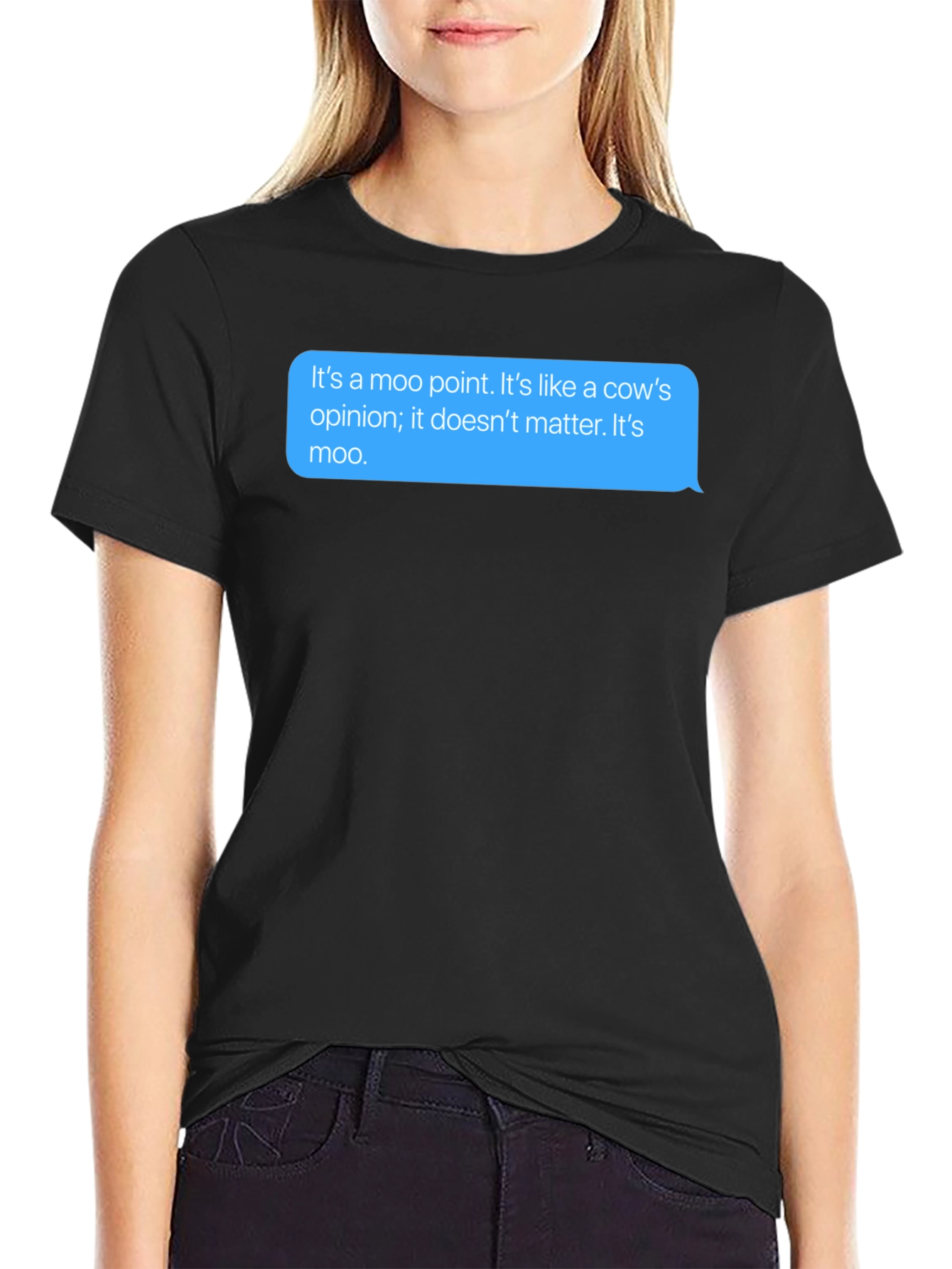 Moo Point T-Shirt - Funny Cow Opinion Tee