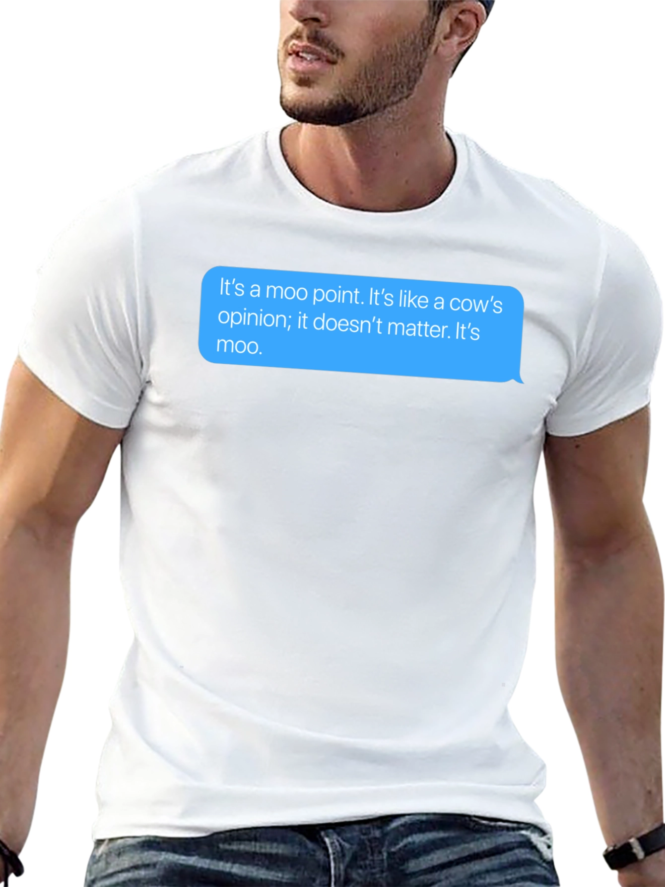 Moo Point T-Shirt - Funny Cow Opinion Tee