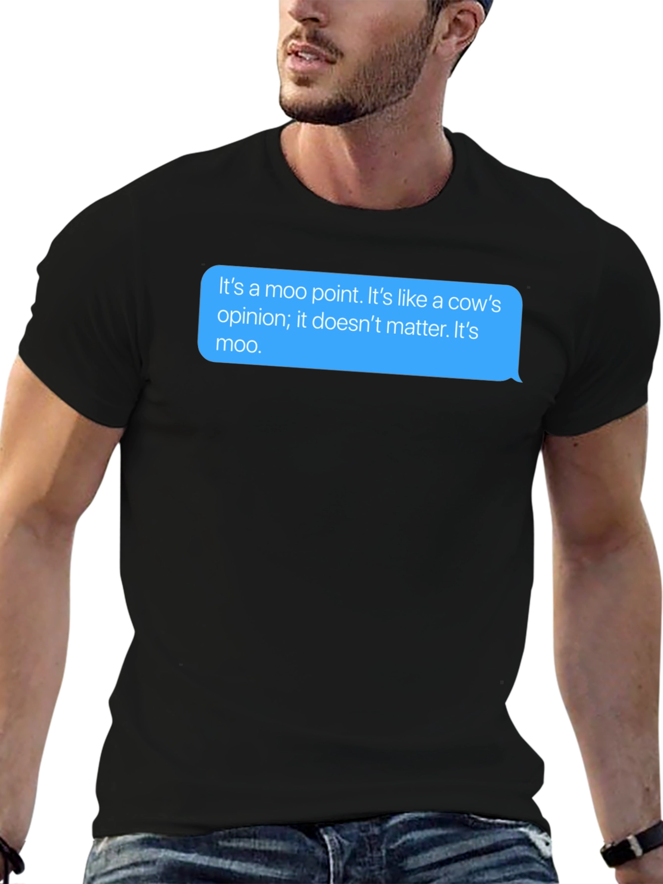 Moo Point T-Shirt - Funny Cow Opinion Tee
