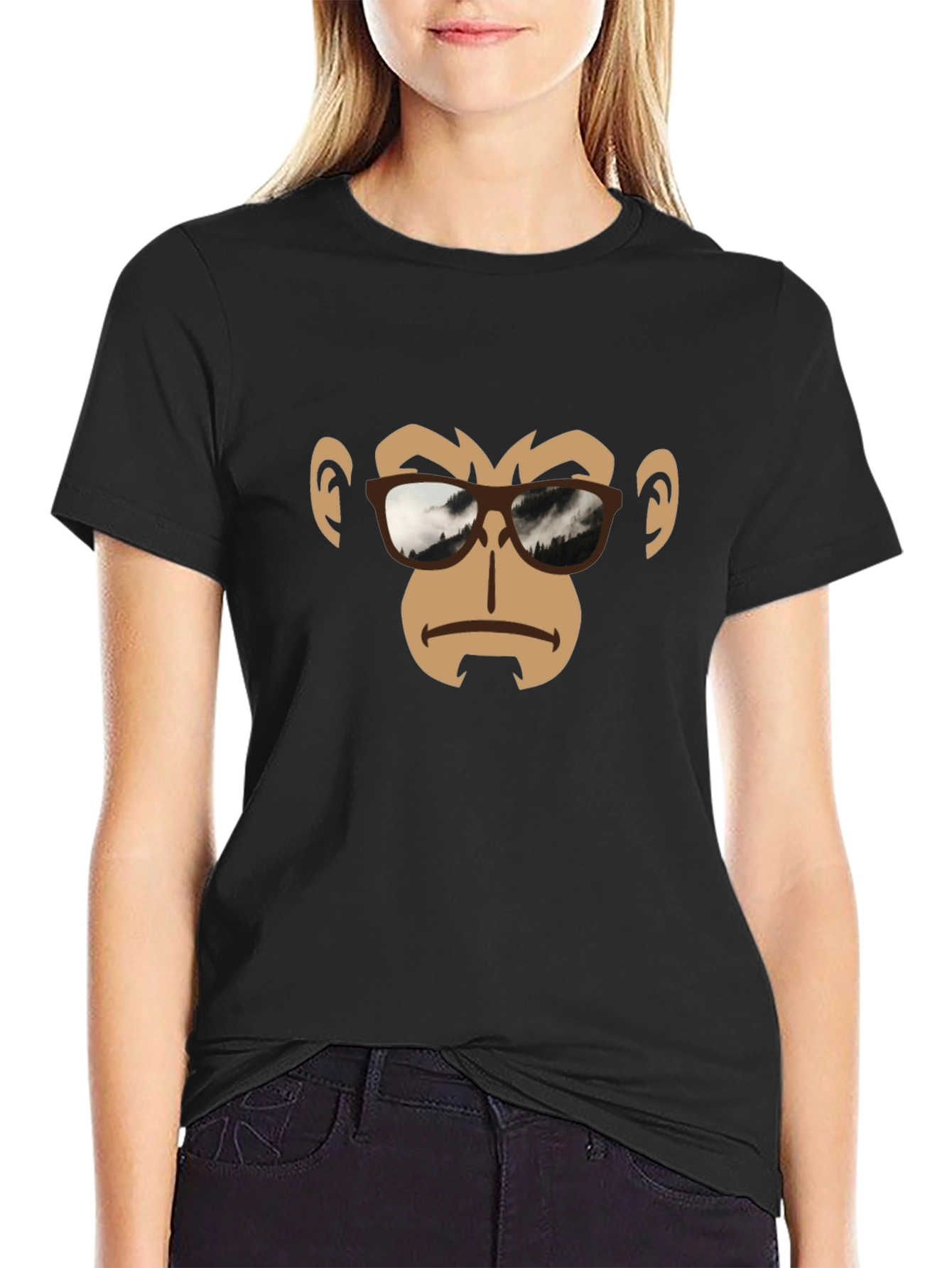 Cool Ape Graphic Tee - Black