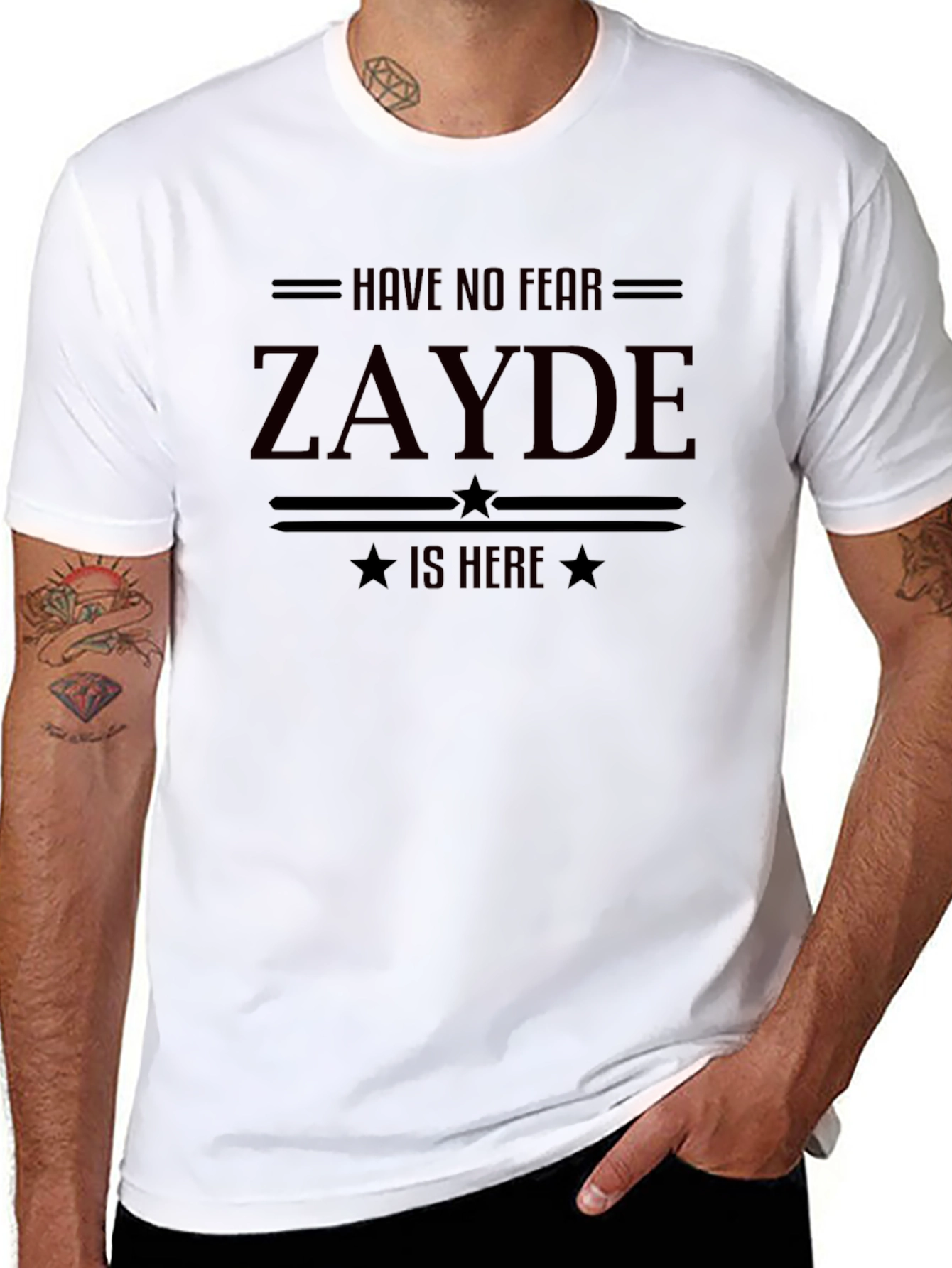 Have No Fear ZAYDE Is Here Black T-Shirt